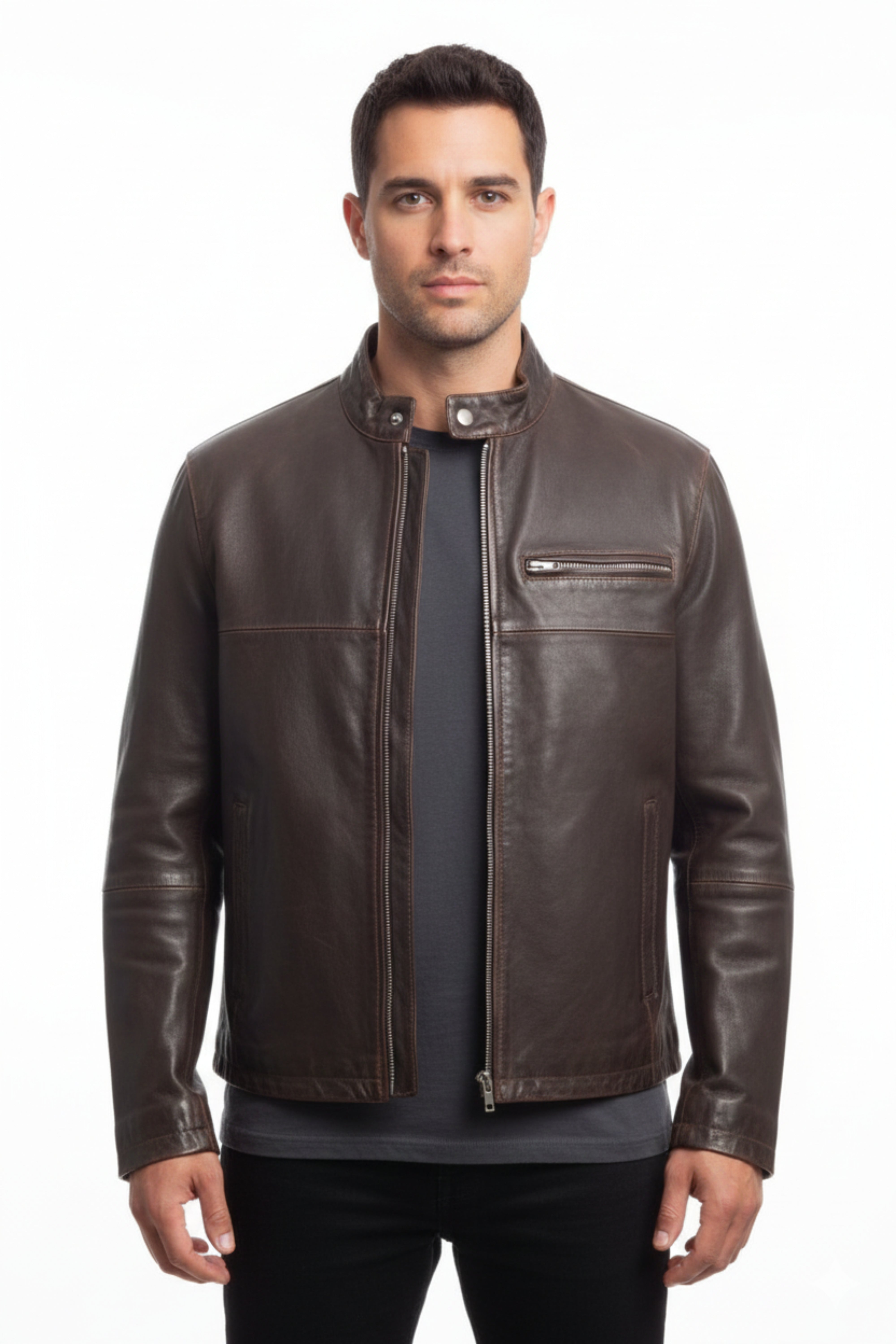 The Rustic Ridge Heritage Leather Jacket