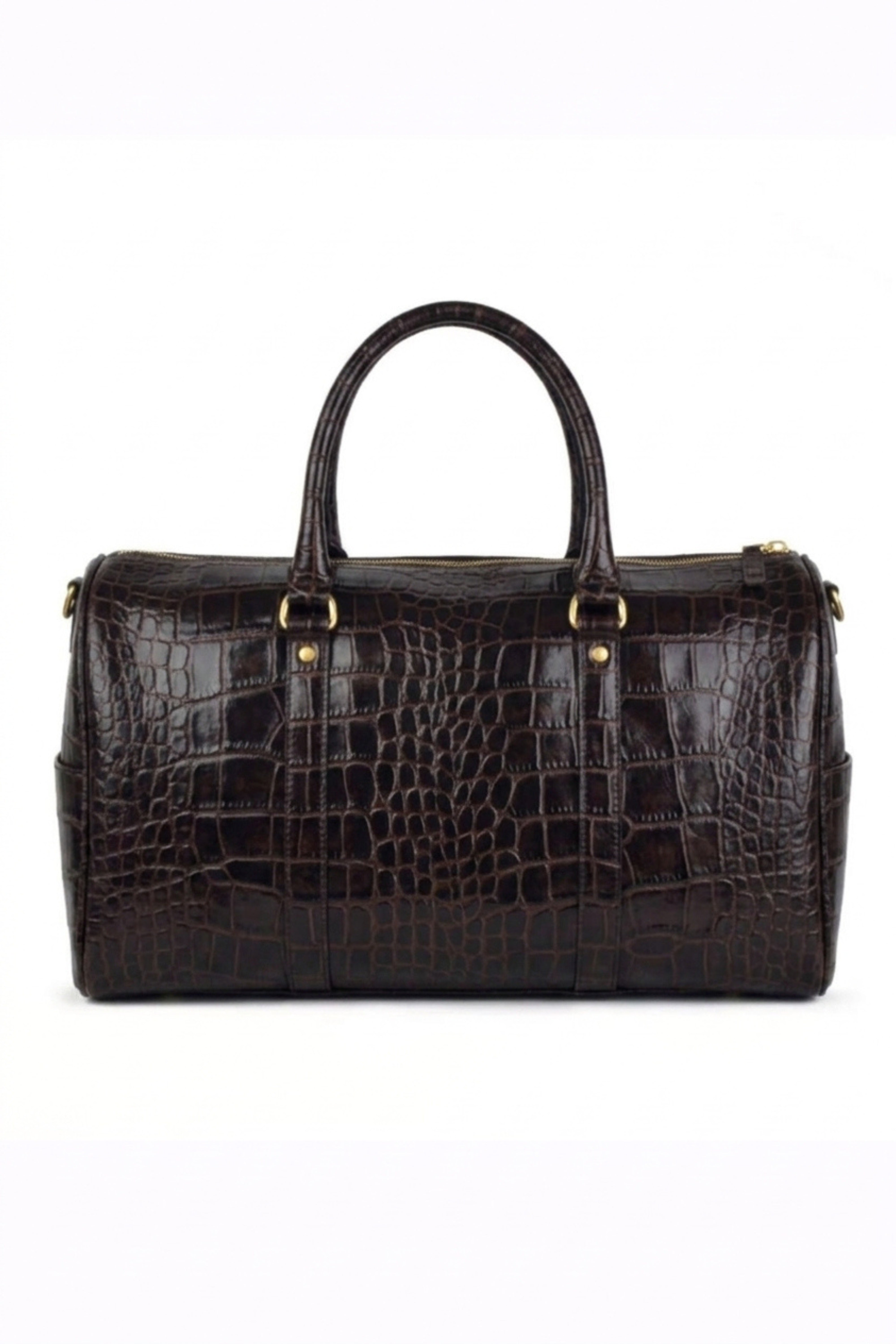 Croc Embossed Unisex Duffle Bag