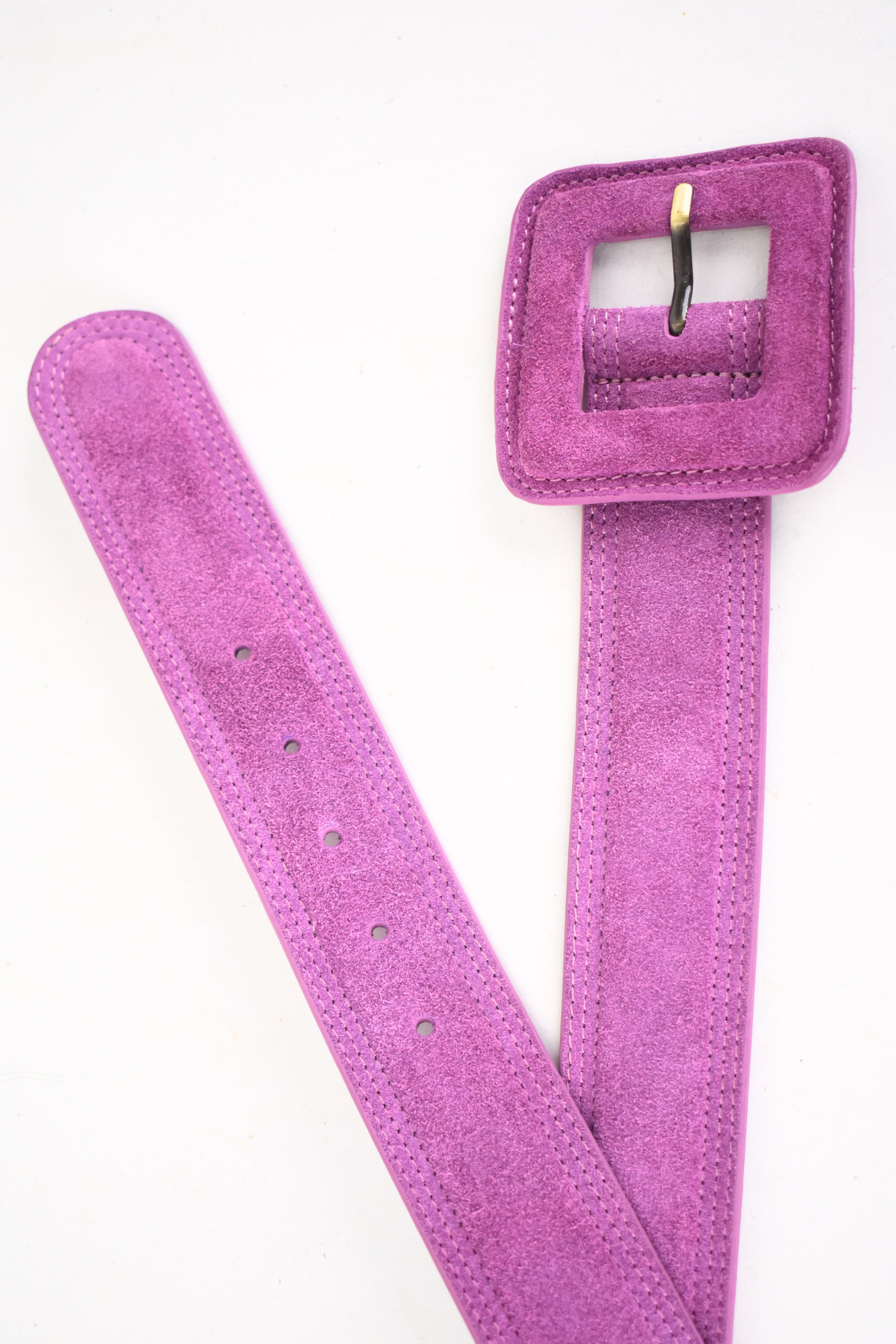 Violet Luxe Suede Belt