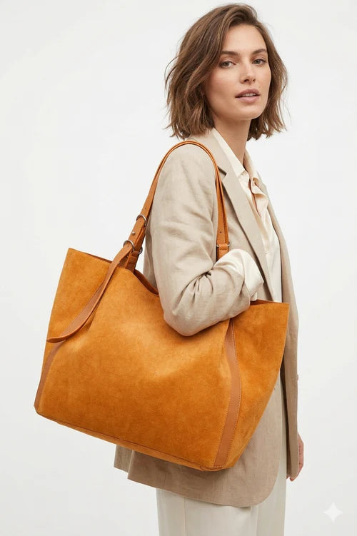 Amber Sun Suede Tote