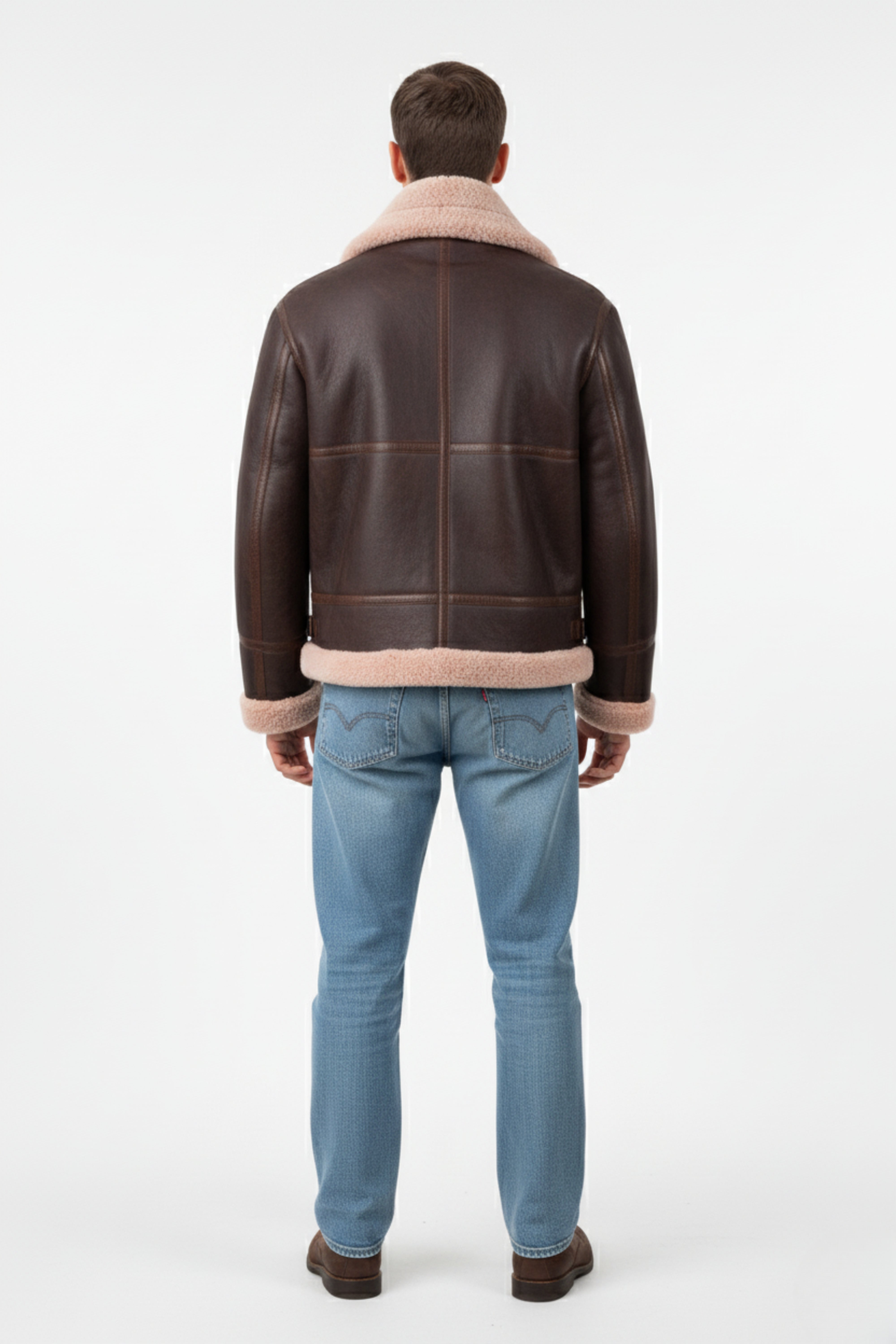 The Kodiak Stone Shearling Aviator Jacket