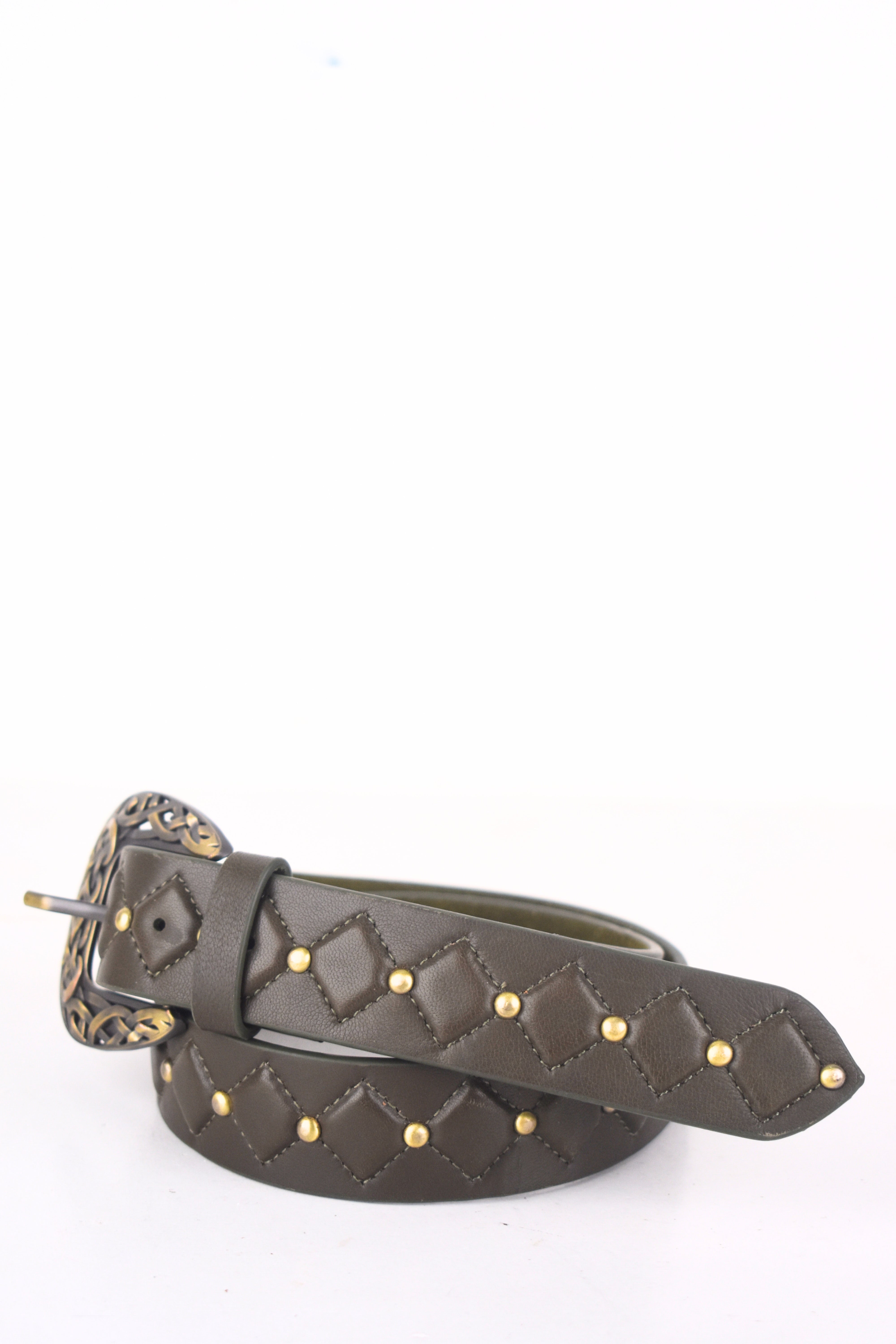 Vintage Rivet Leather Belt