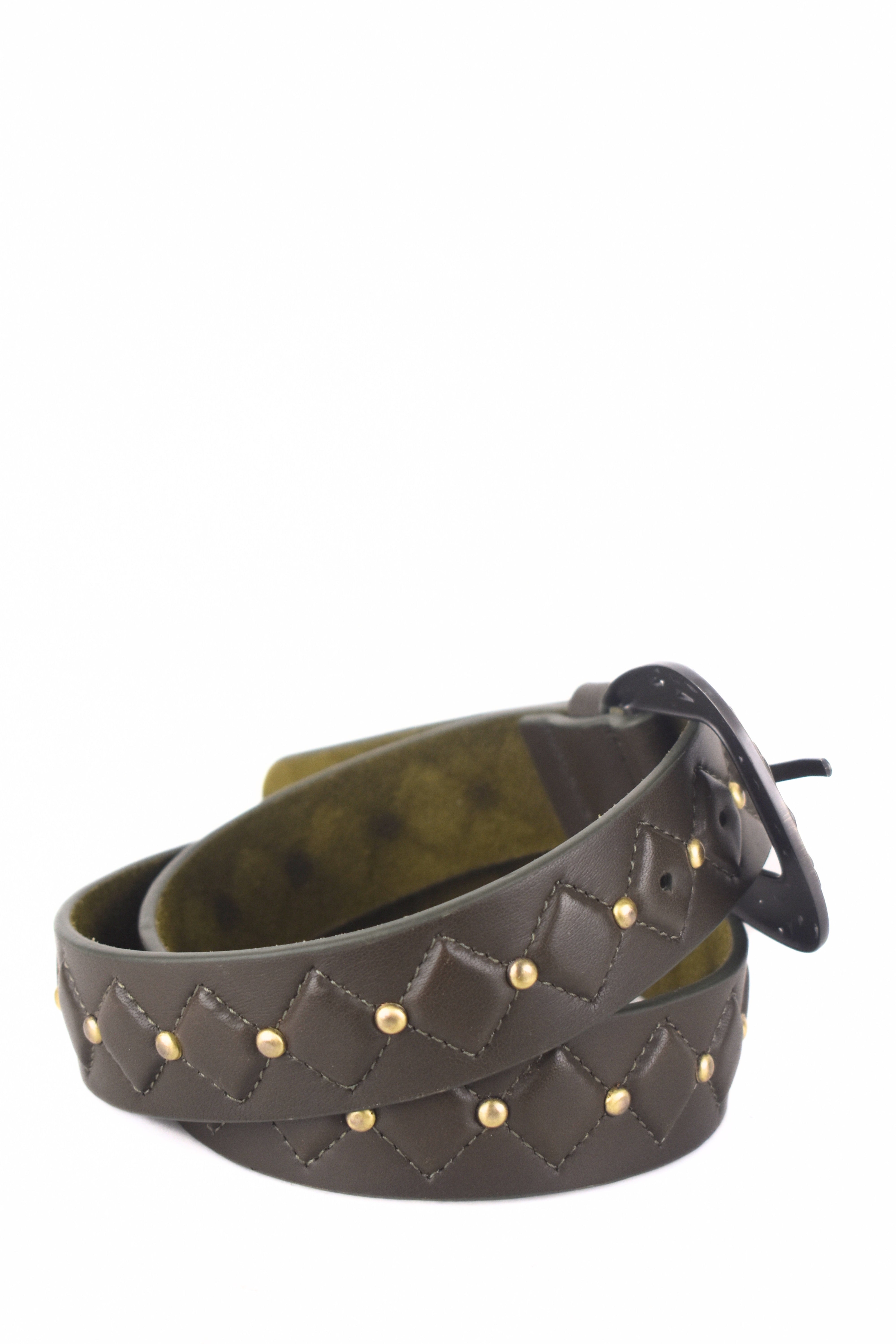 Vintage Rivet Leather Belt