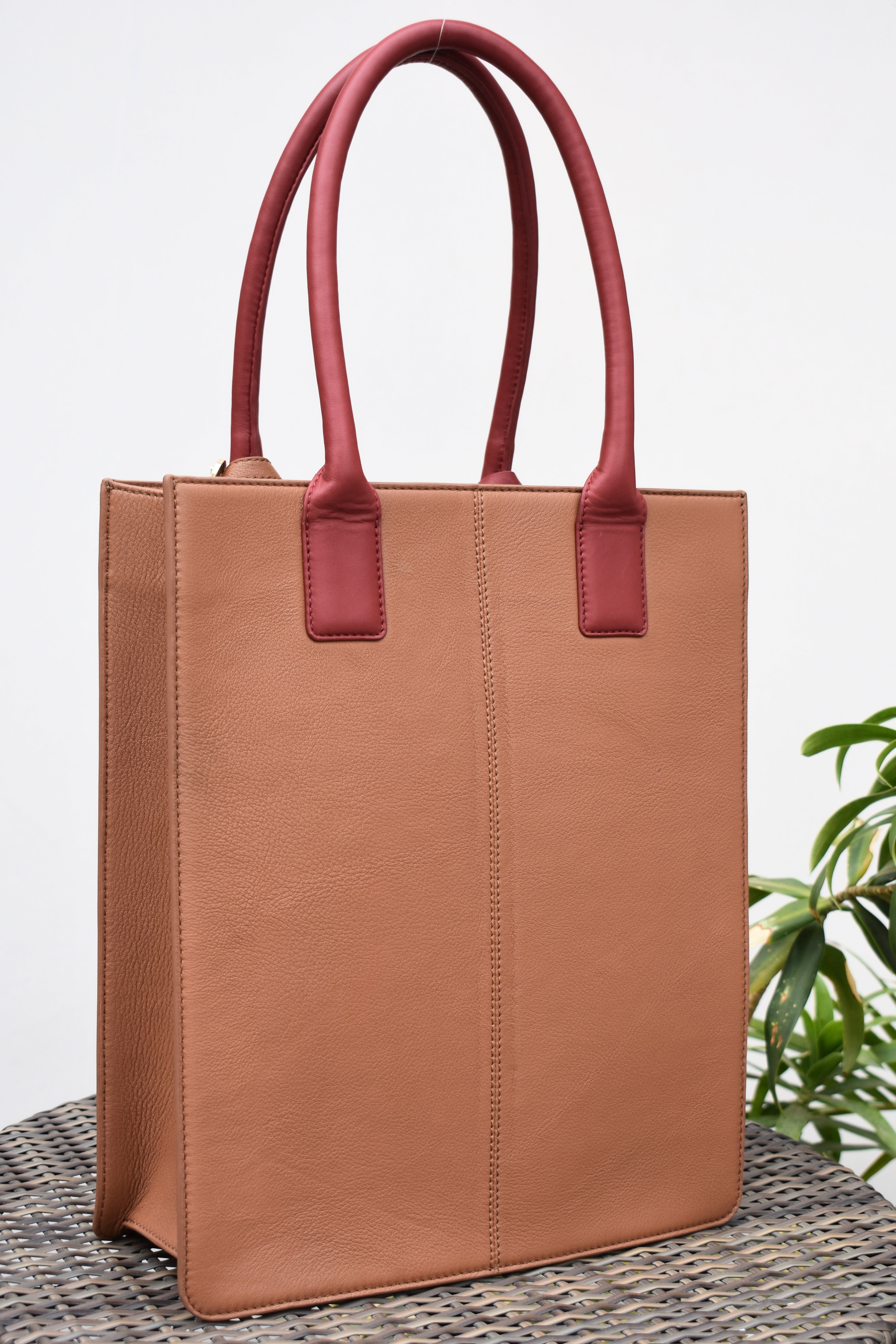 Chic Leather Fringe Tote