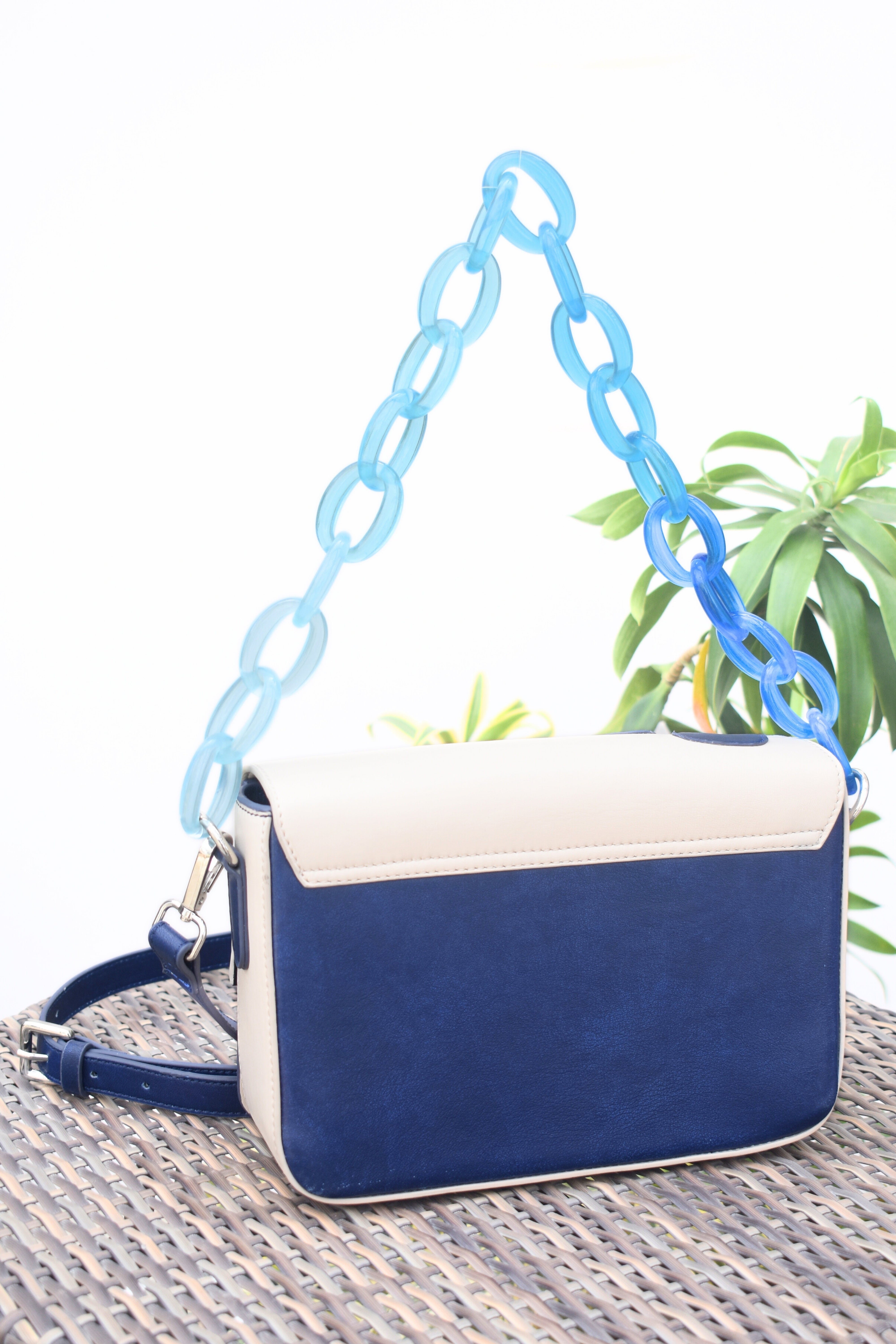 Floral Leather Shoulder Bag