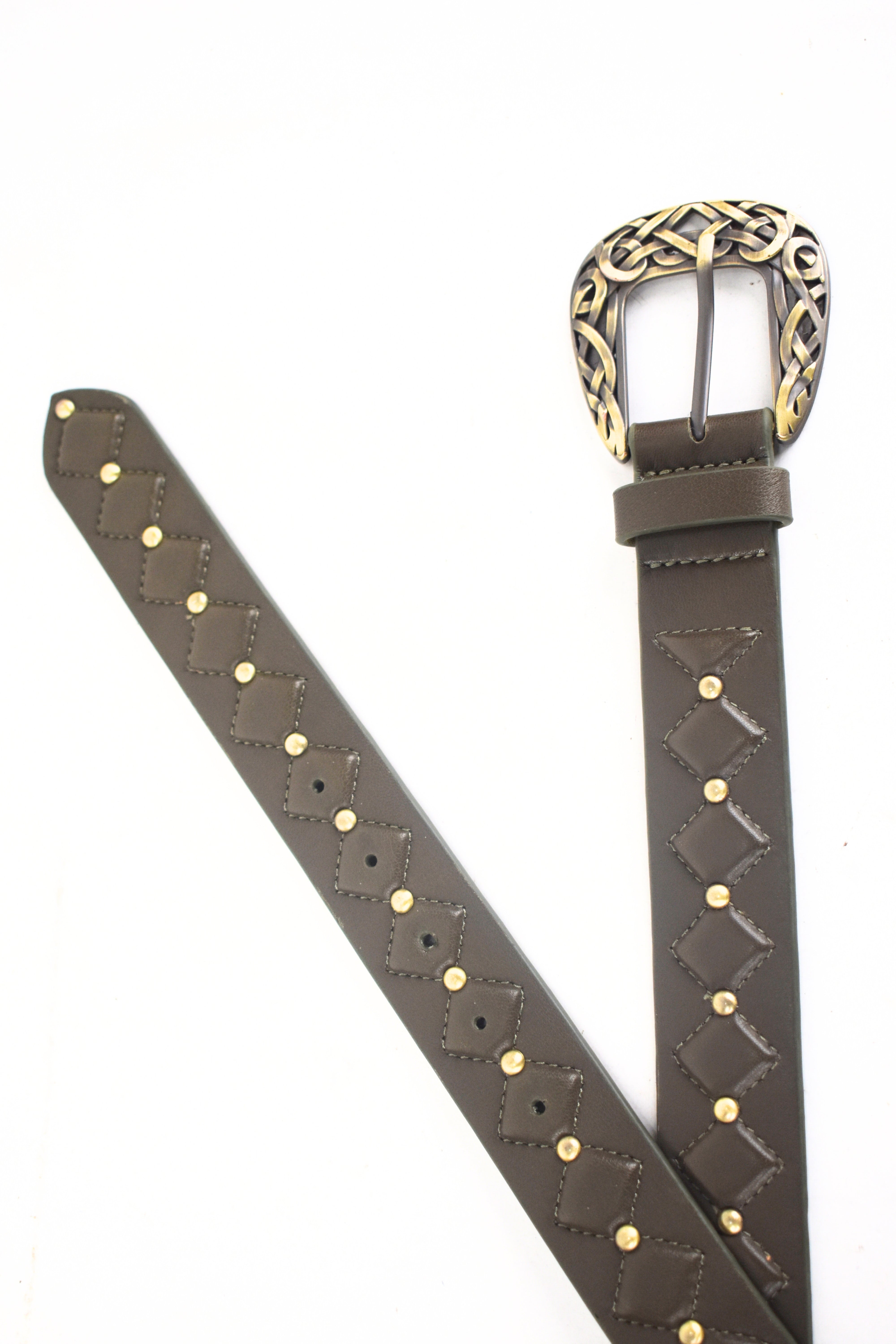Vintage Rivet Leather Belt