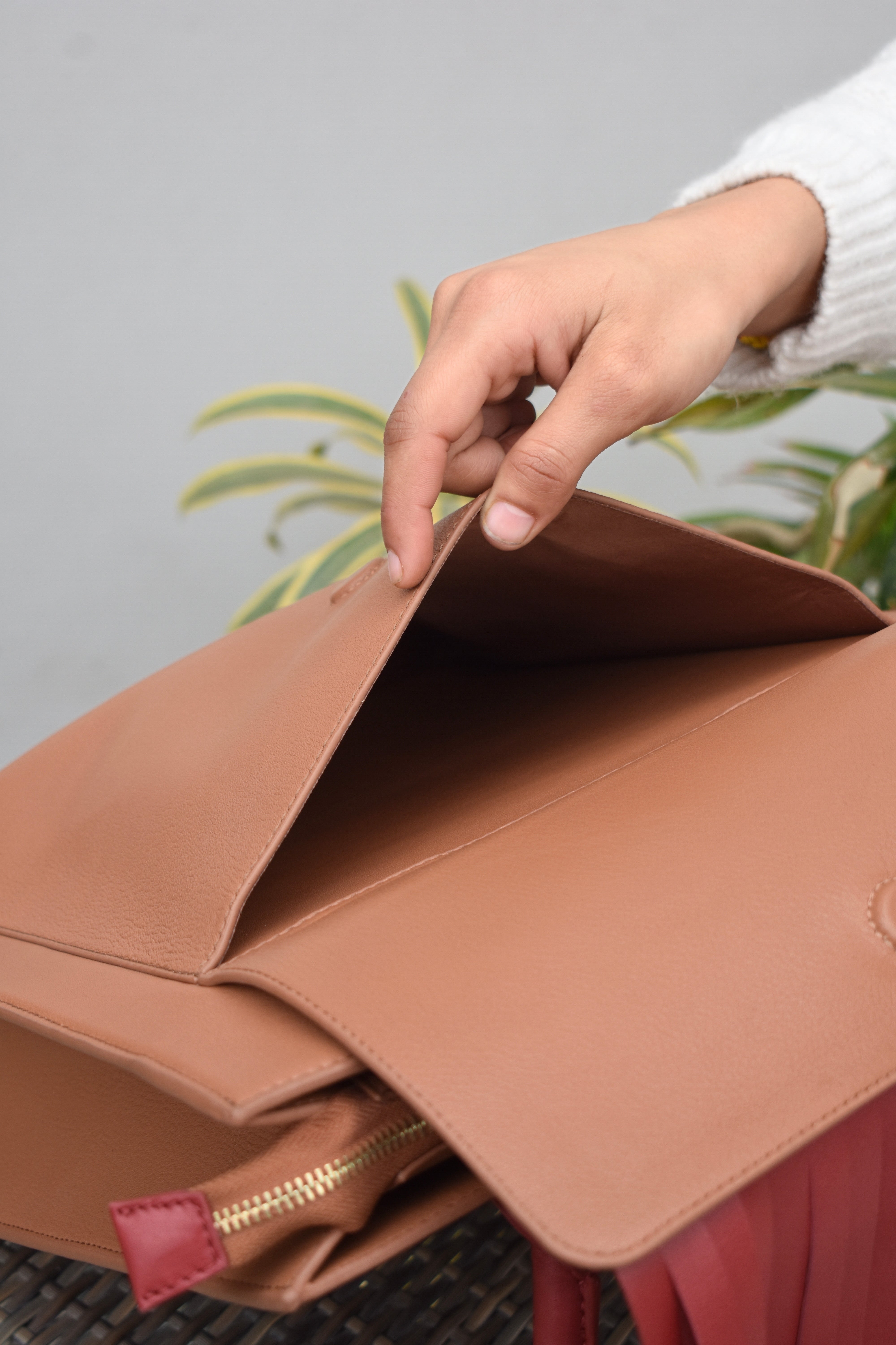 Chic Leather Fringe Tote