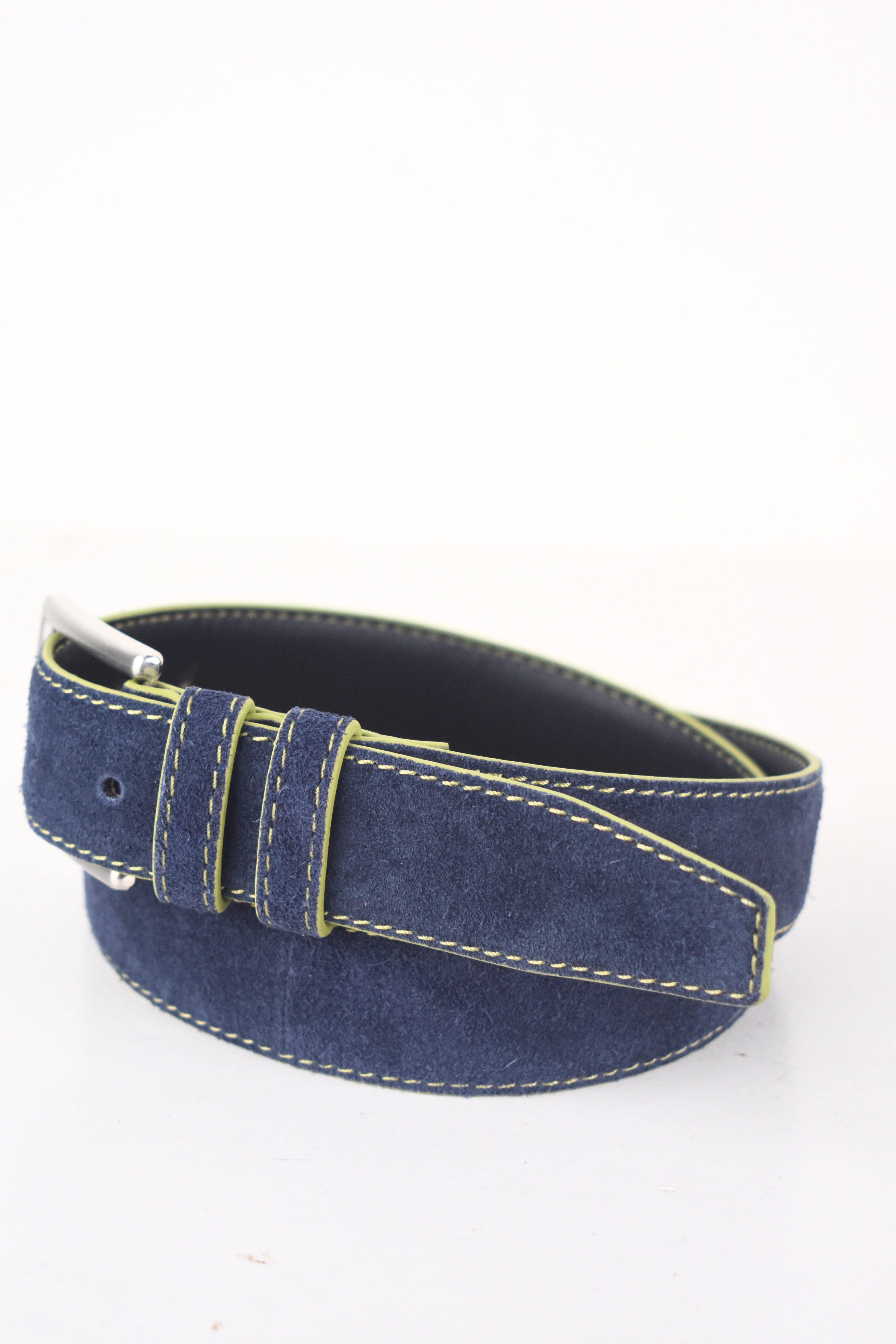 Men's Indigo Edge Suede Belt