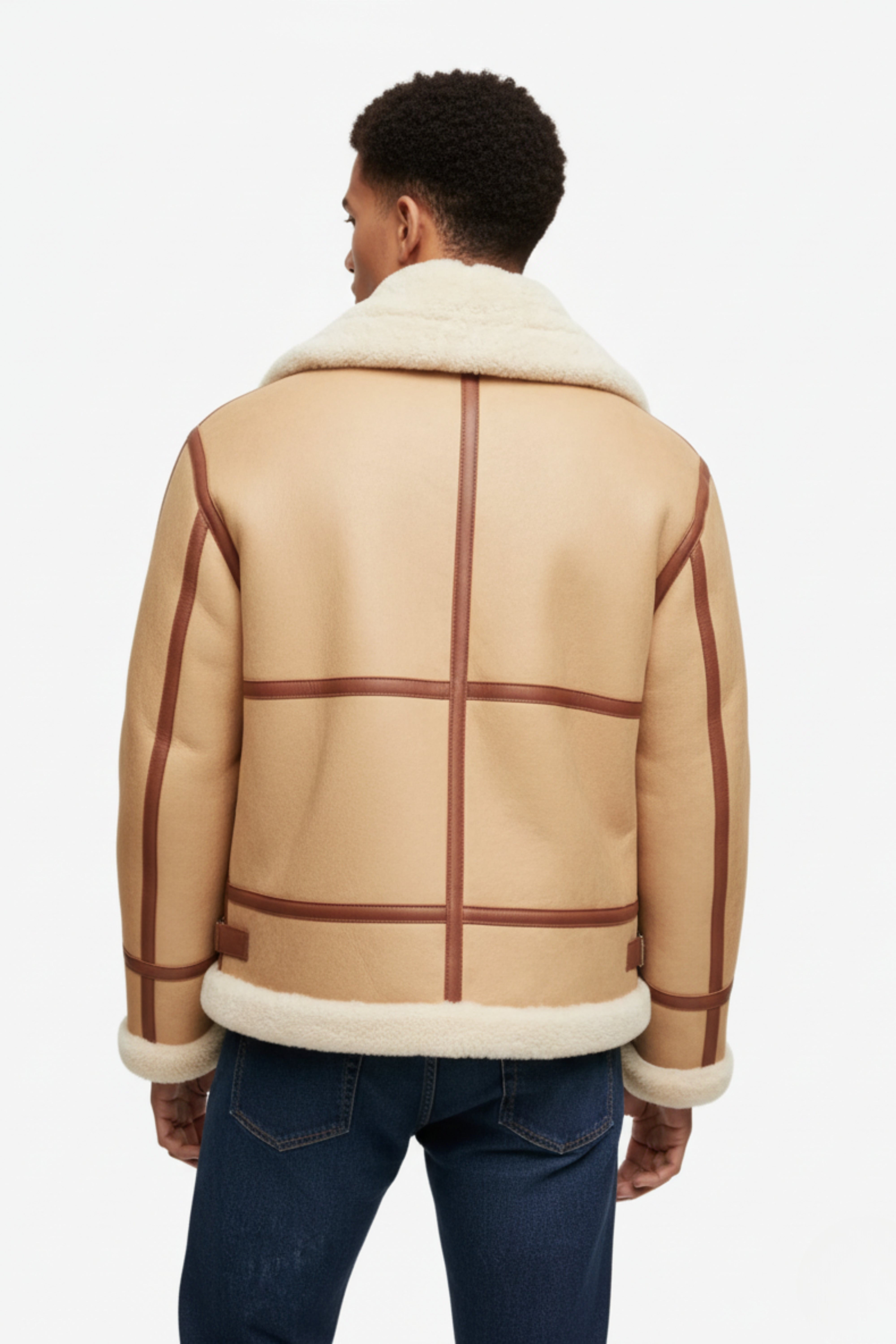 The Sandcrest Arctic Shearling Aviator Jacket