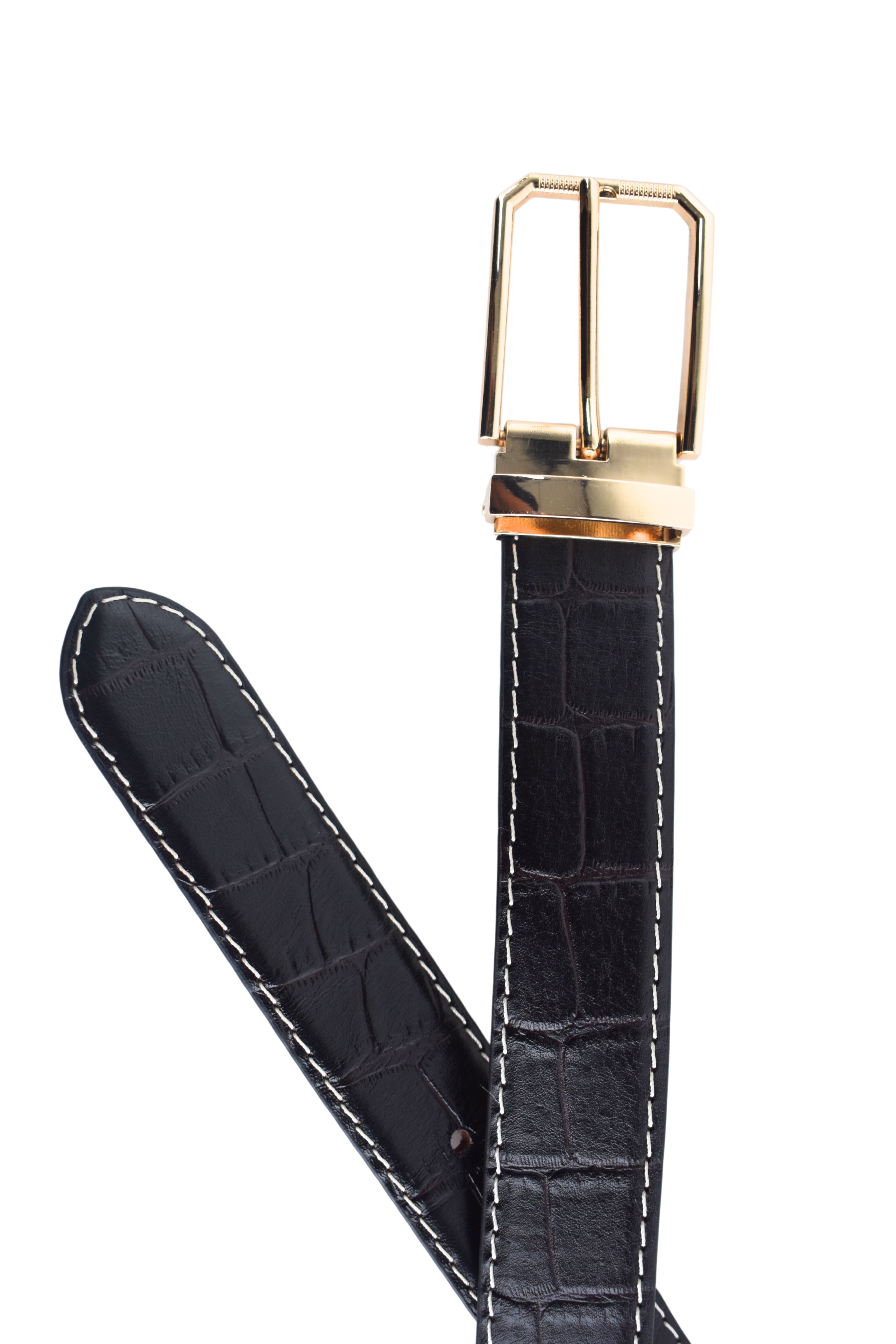 Men's Croco Classic Formal Leather Belt
