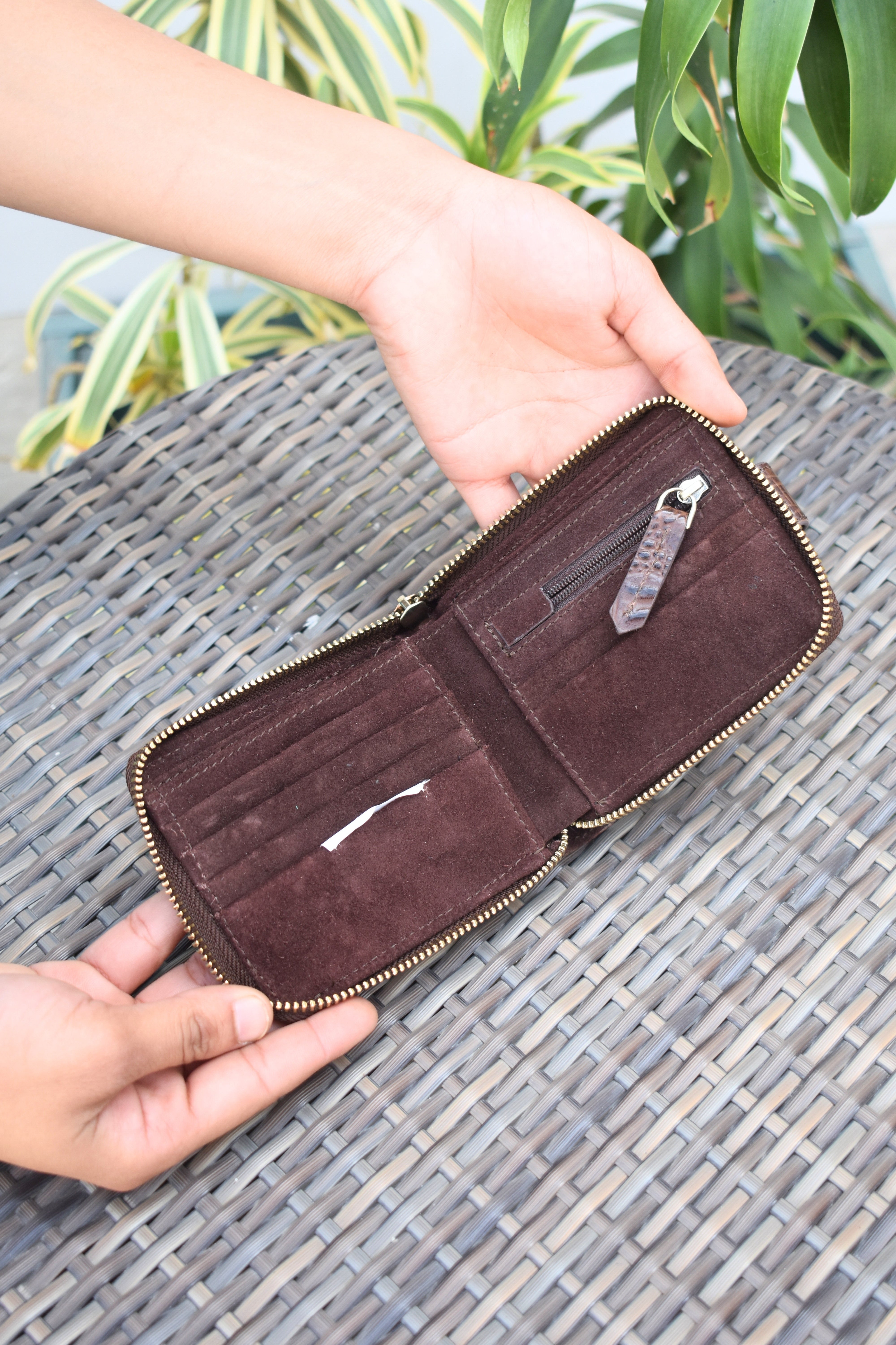 Genuine Crocodile Embossed Leather Wallet