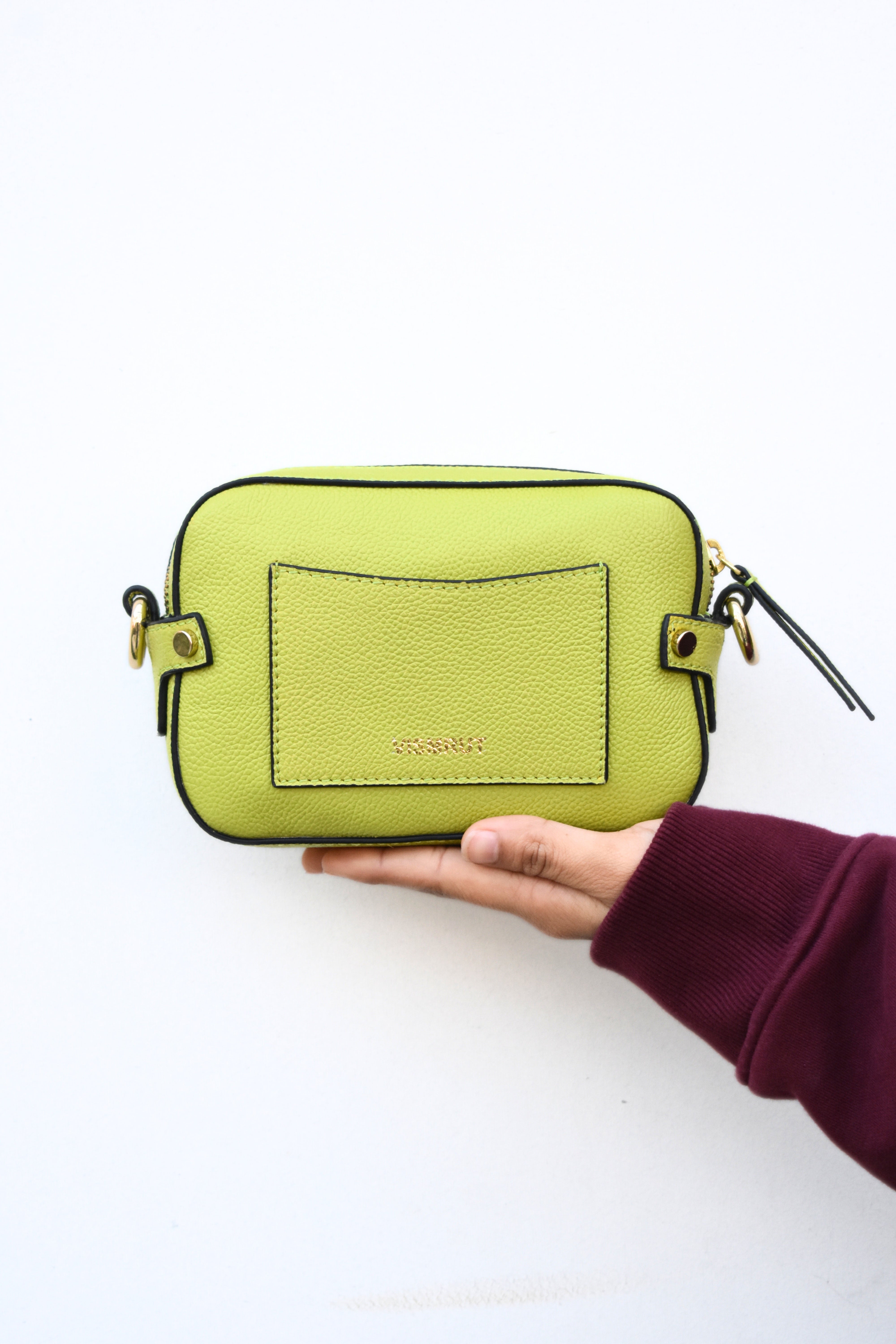 Truffle Noir Leather Bag - Neon
