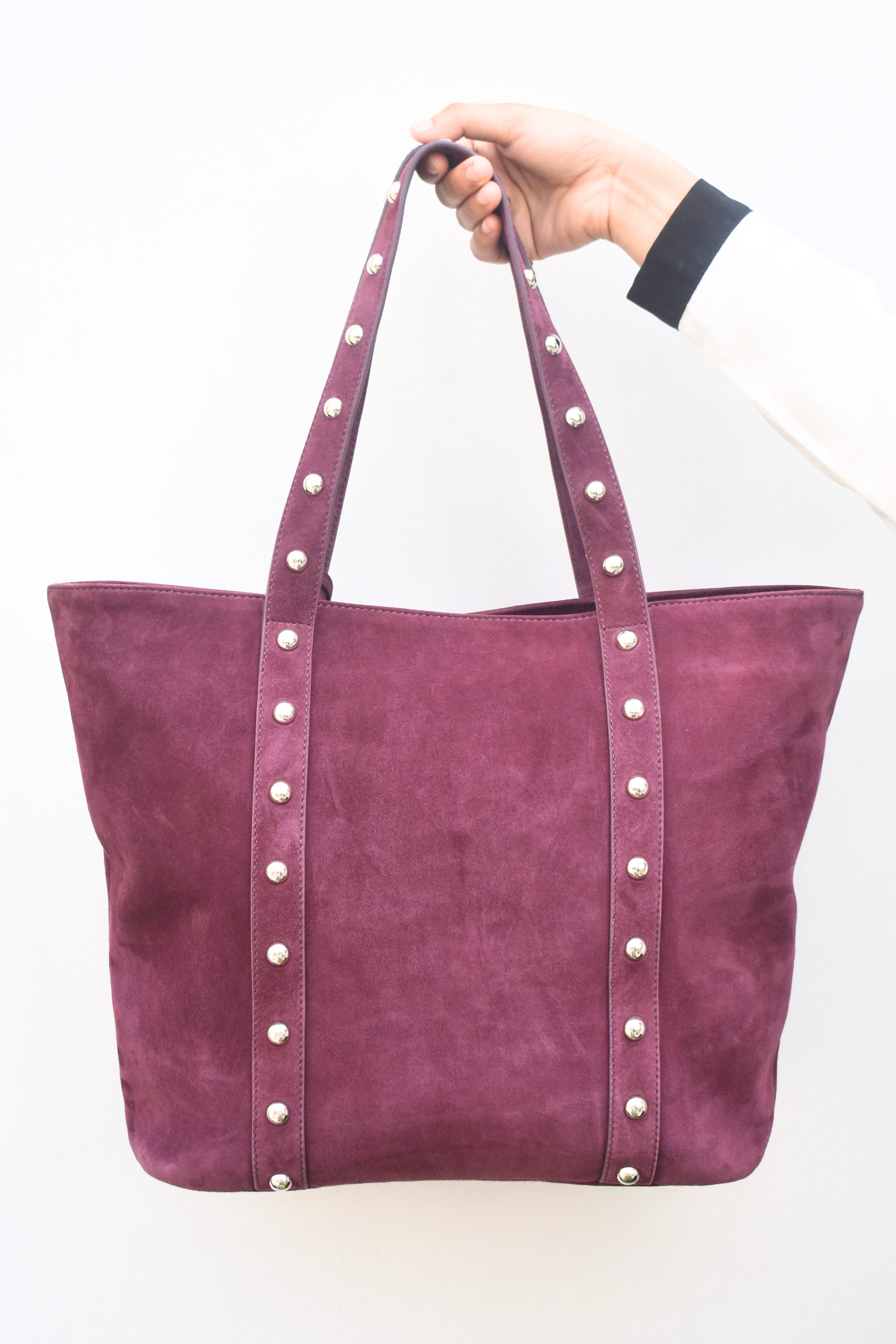 Aranya Suede Studded Tote Bag