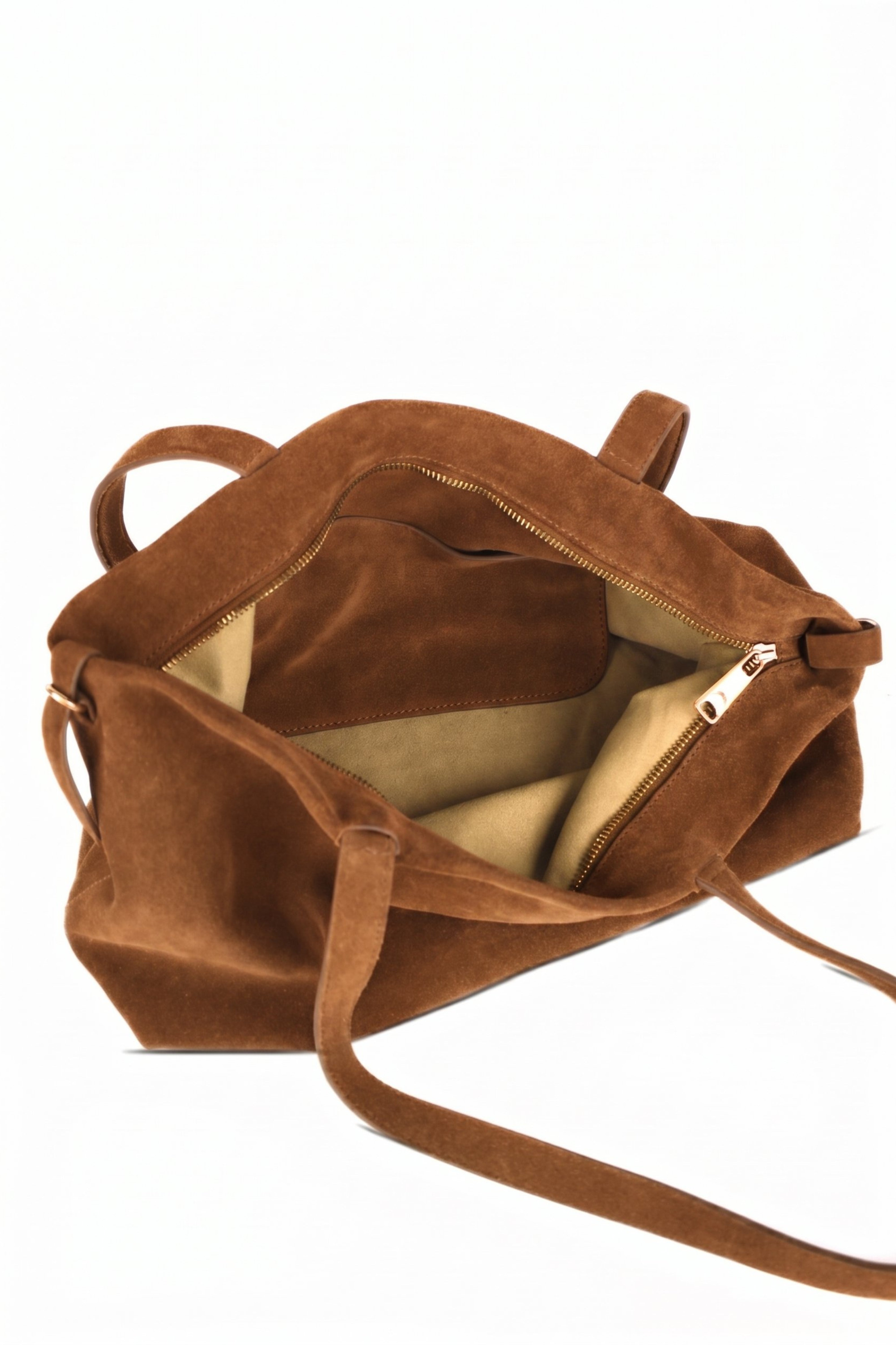 Moss Suede Tote Bag