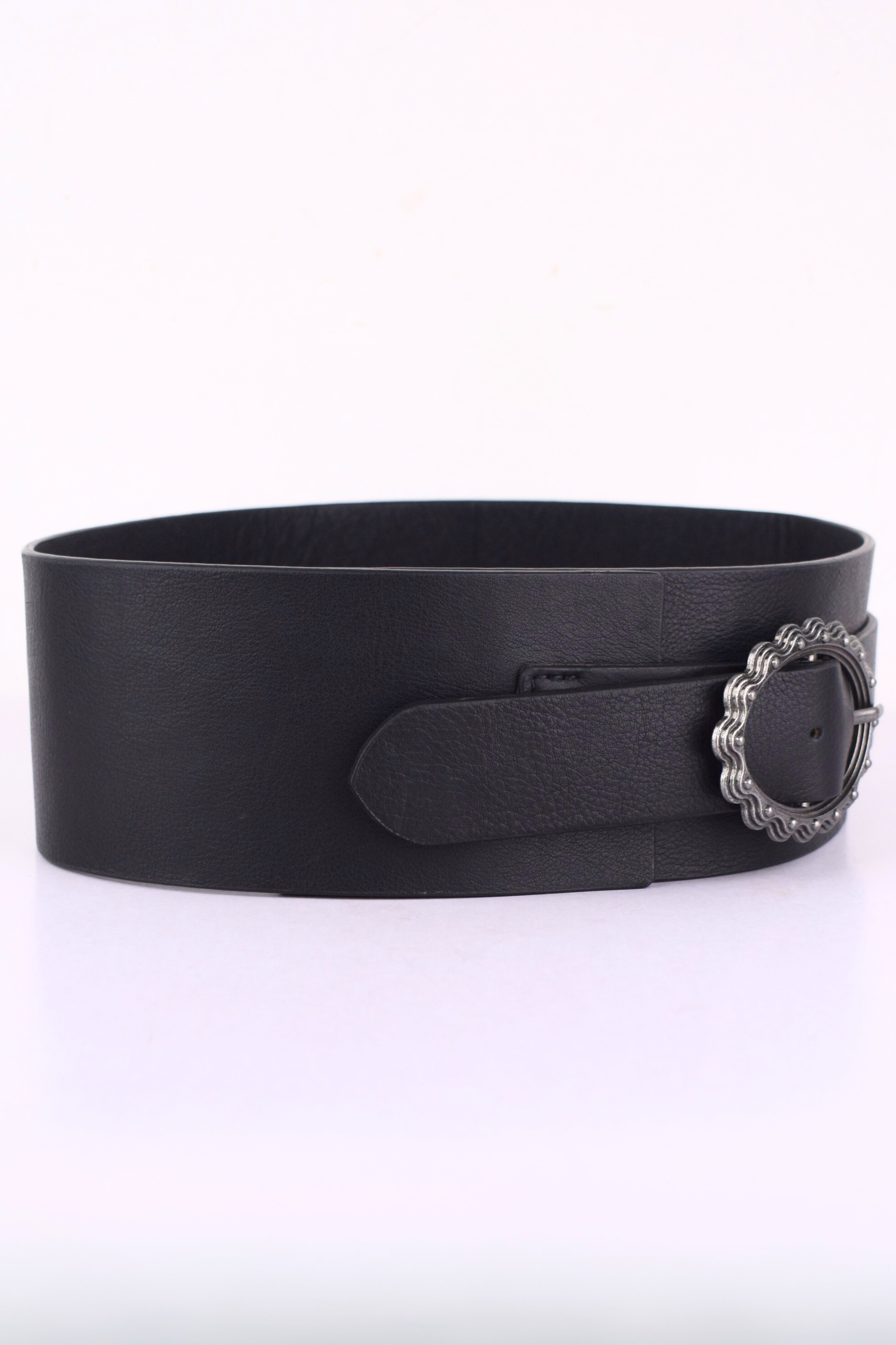 Noir Luna Vintage Buckle Waist Belt