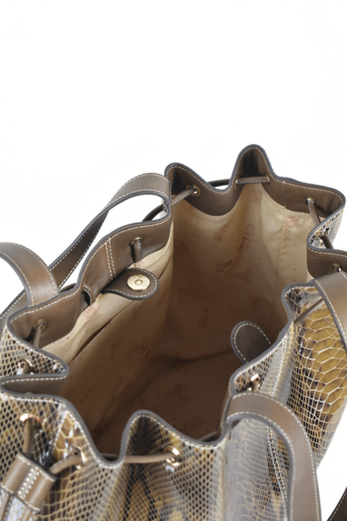 Snake Foil Leather Tote