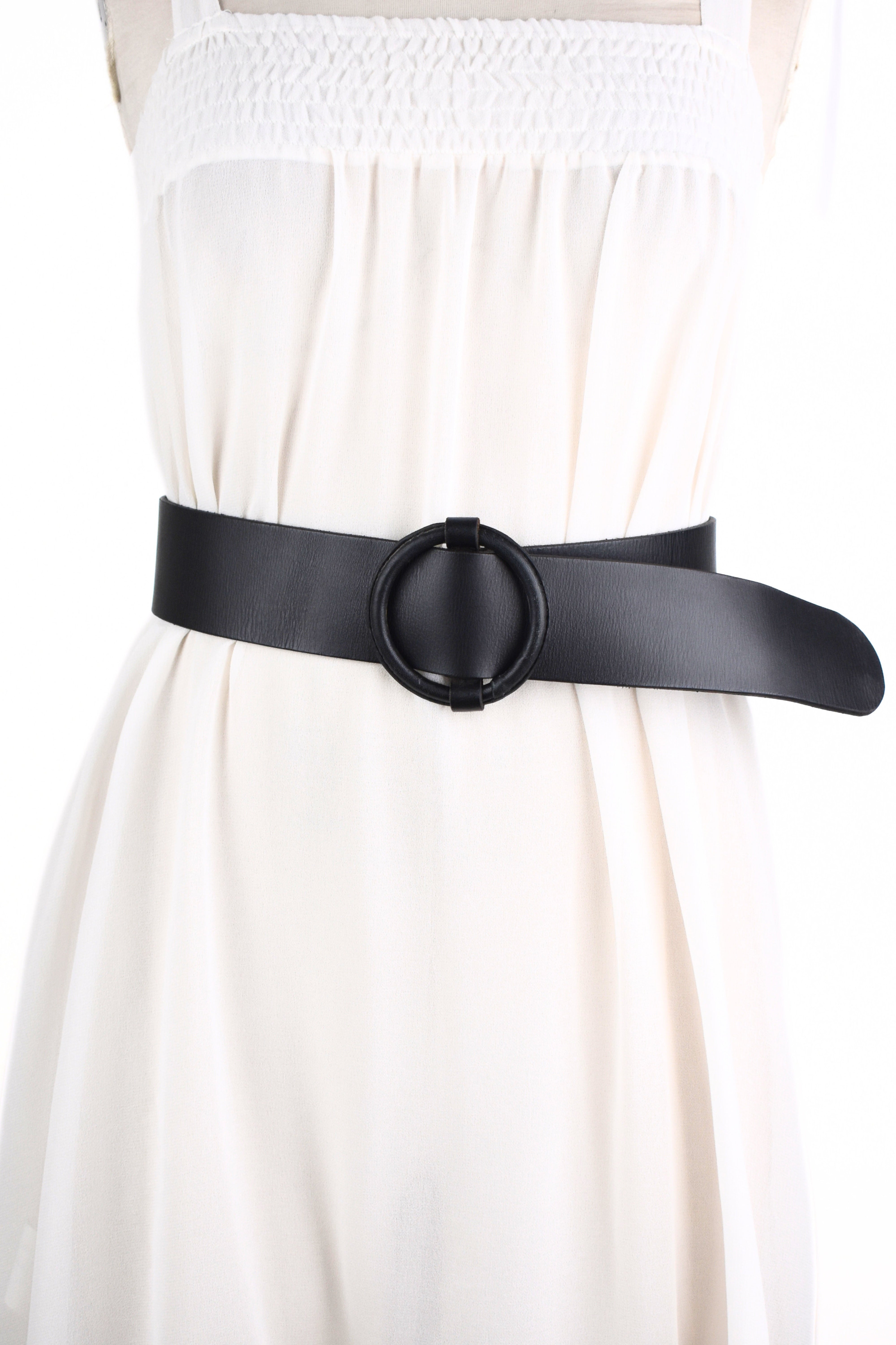 Midnight Orbit Leather Belt