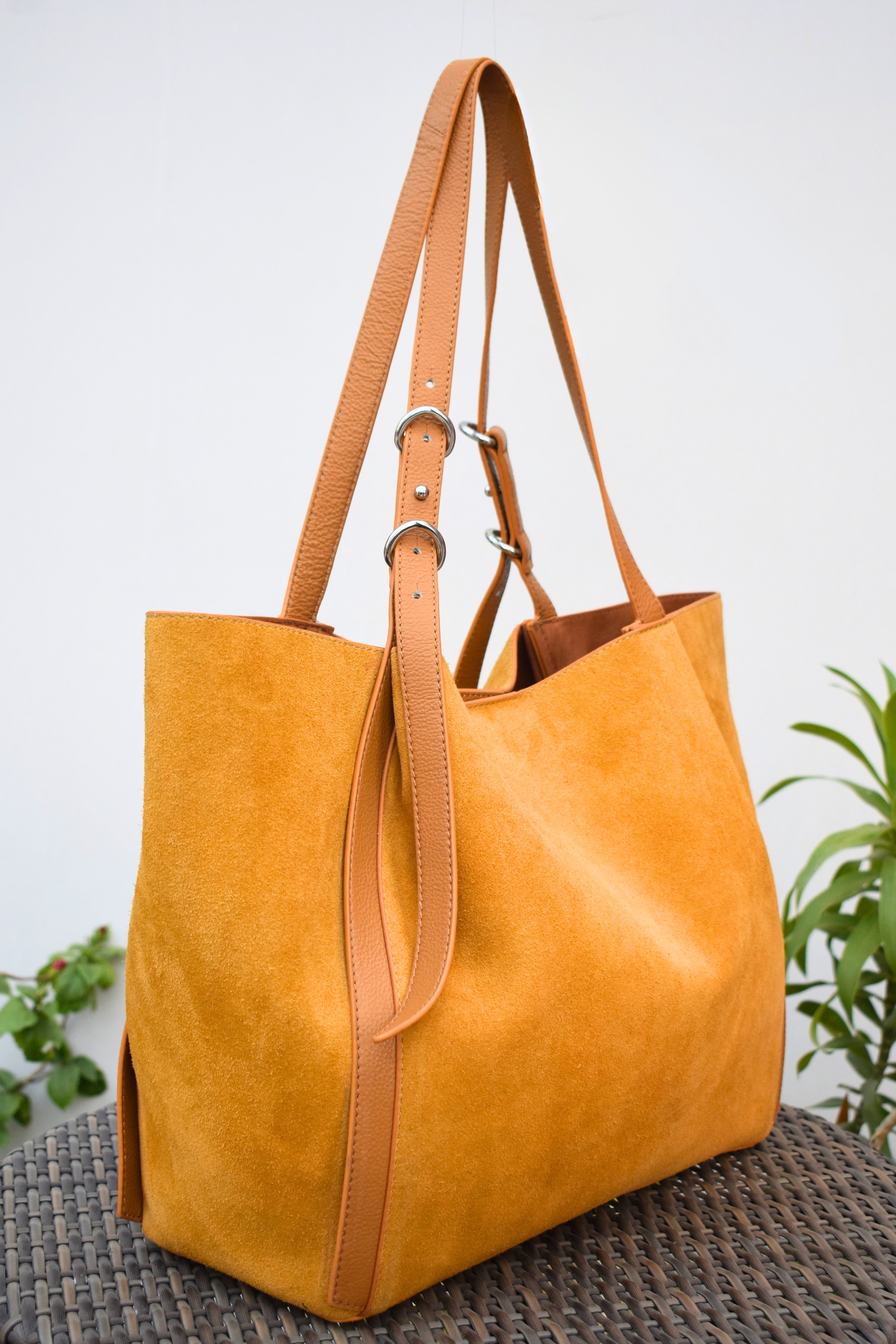 Amber Sun Suede Tote