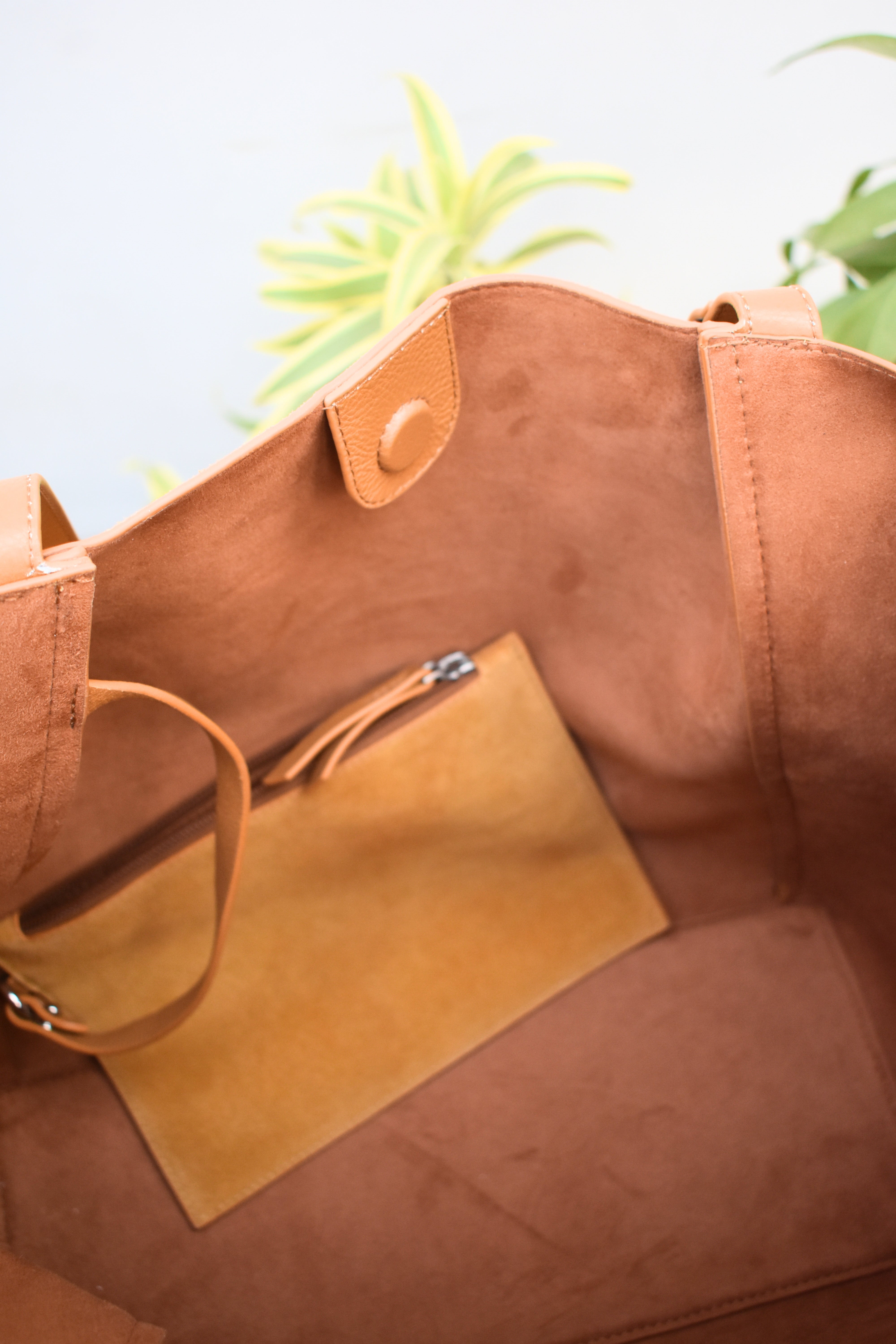 Amber Sun Suede Tote