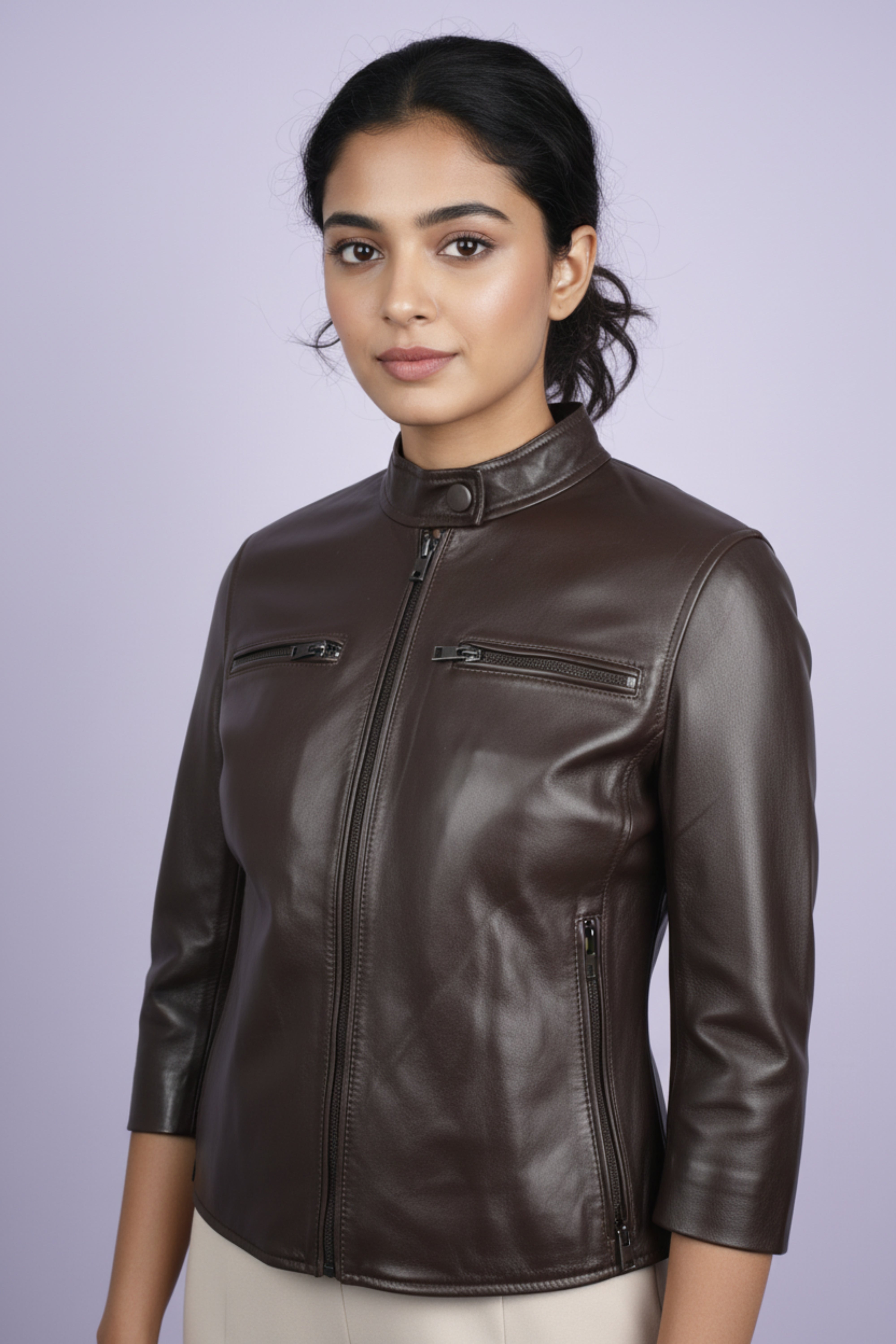 The Mocha Luxe Rider Jacket