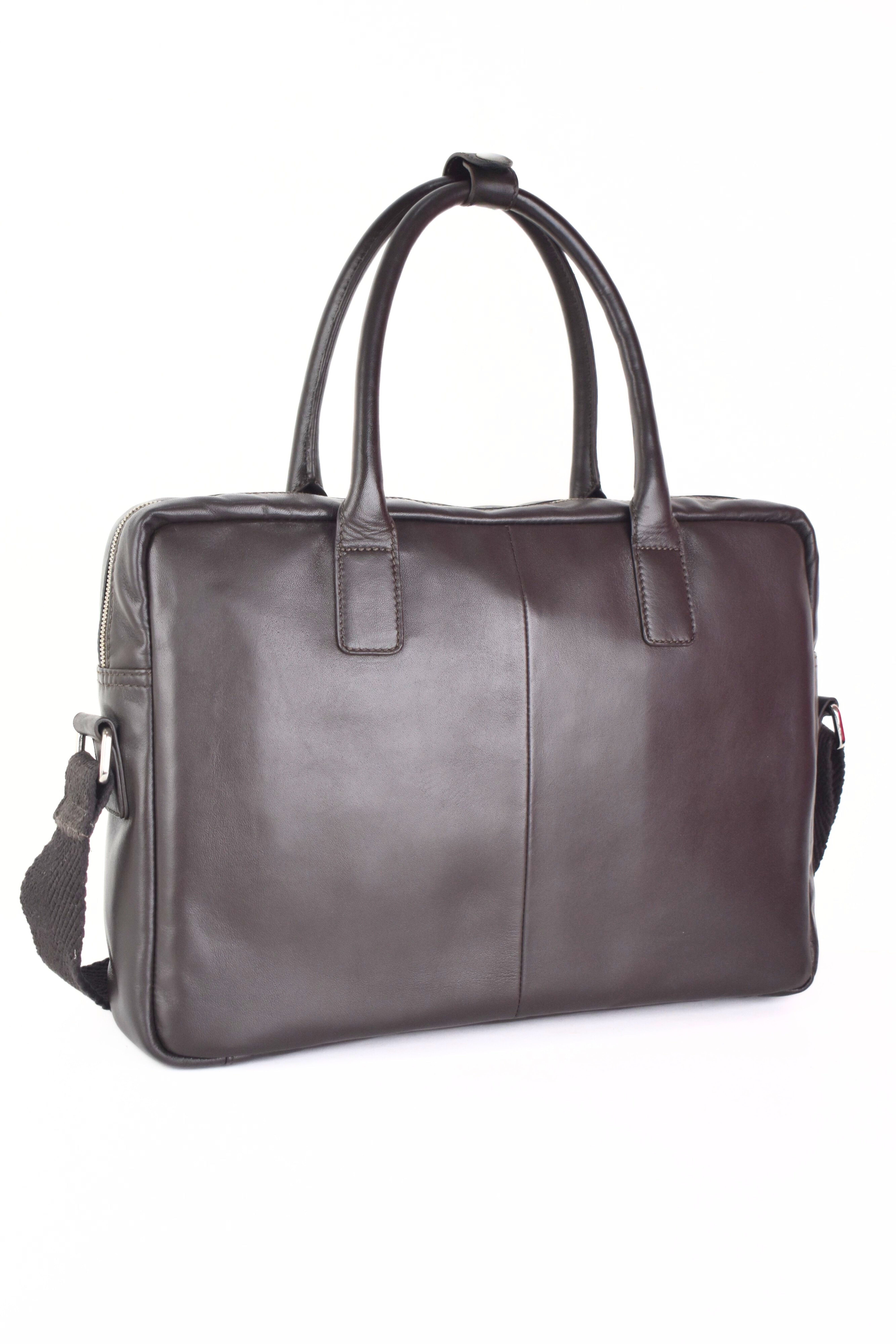 Ebony Elite Leather Laptop Bag