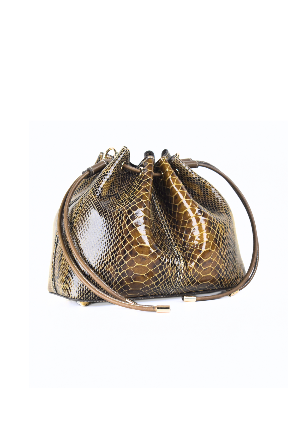 Snake Leather Bucket bag