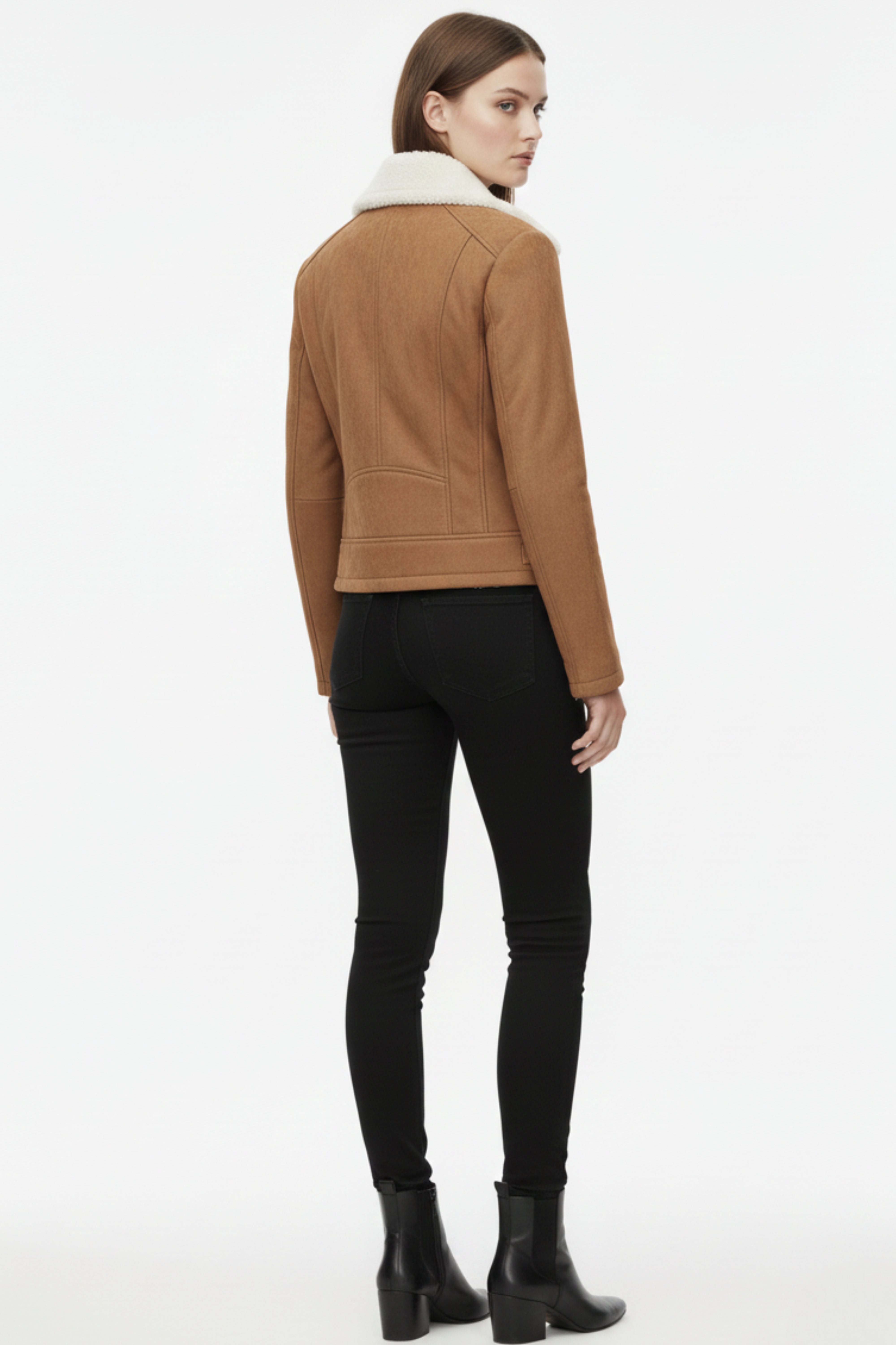 Alpine Drift Suede Biker Jacket