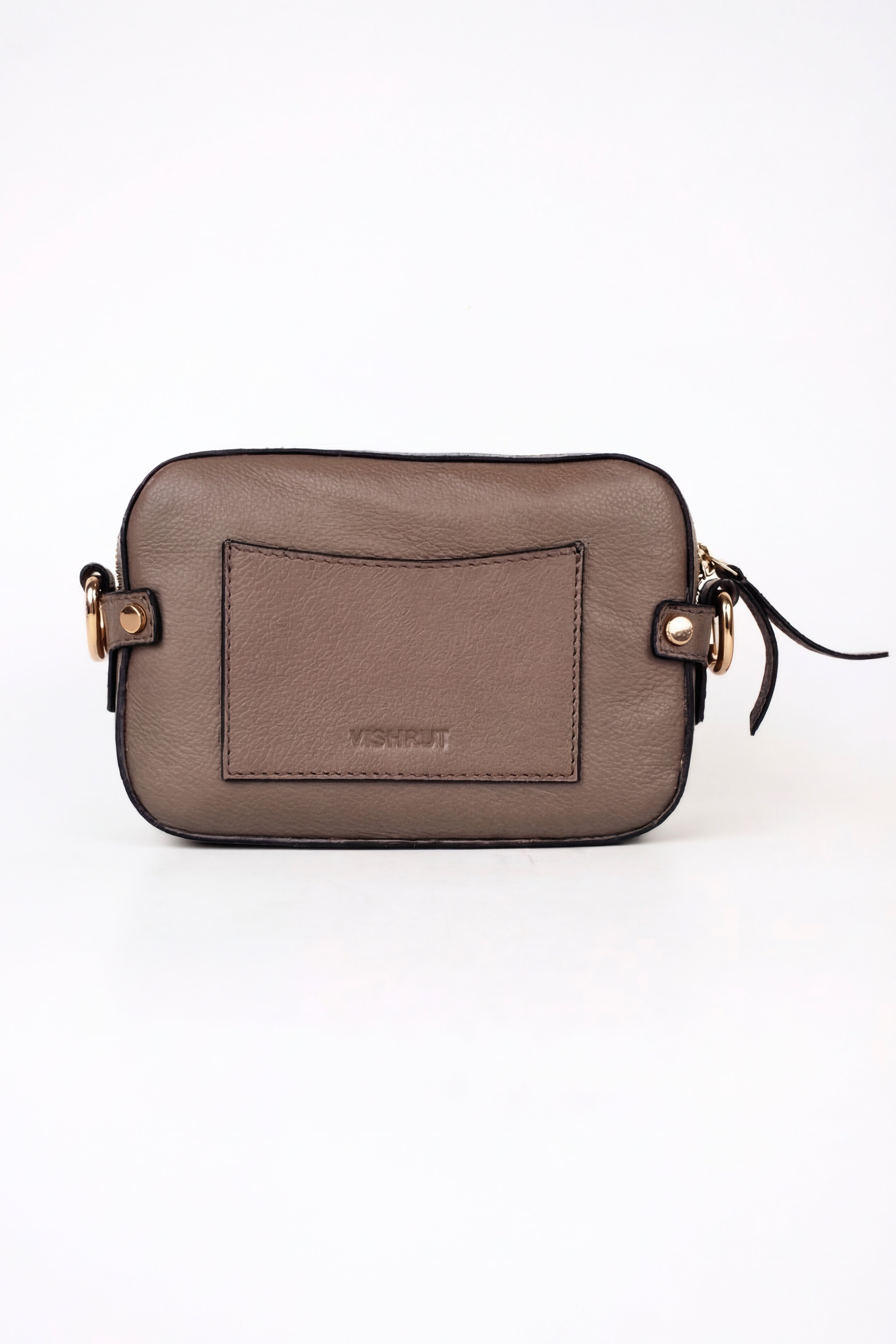 Truffle Noir Leather Bag