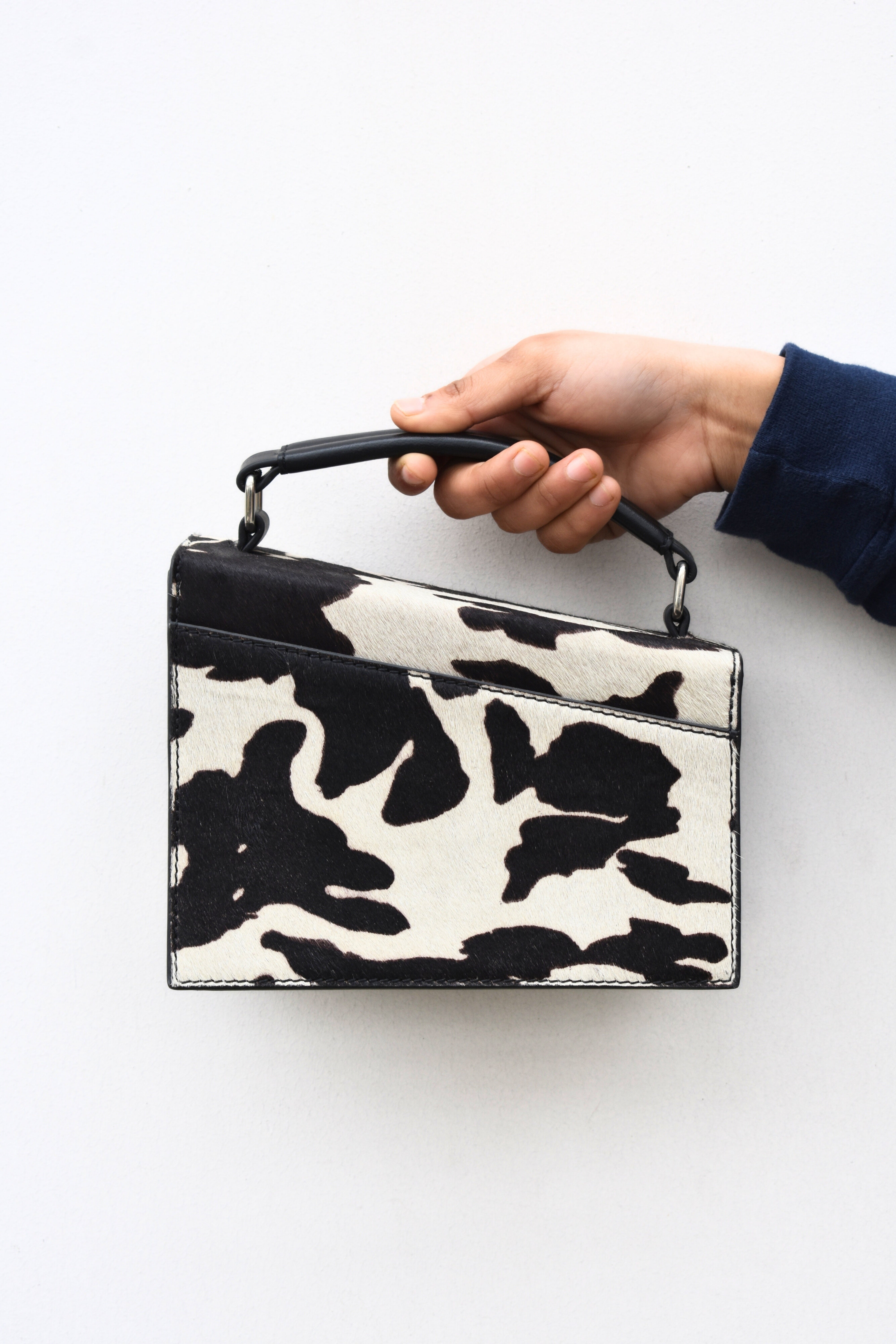 Chic Hair-On Leather Bag