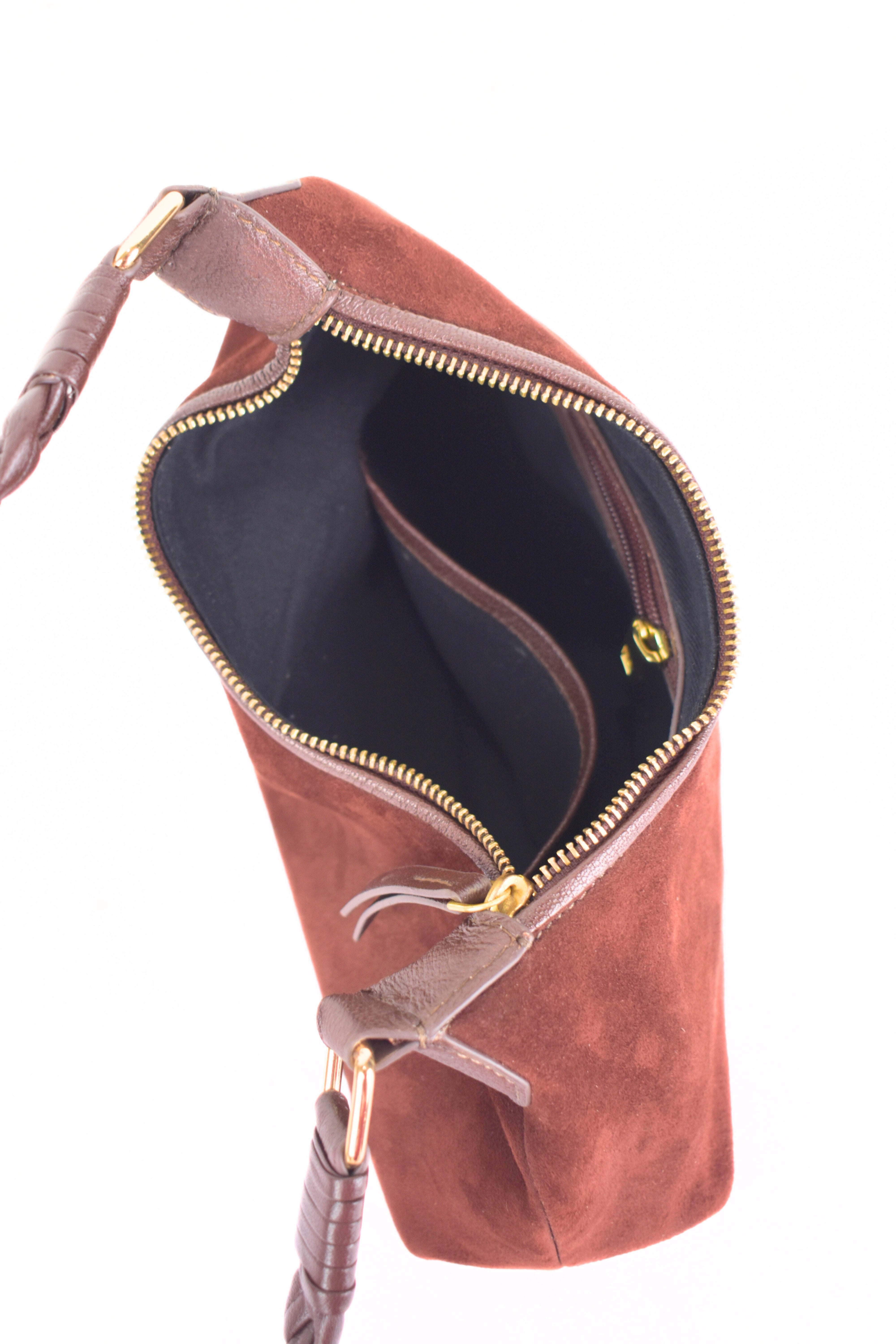 Velour Eclipse Shoulder Bag