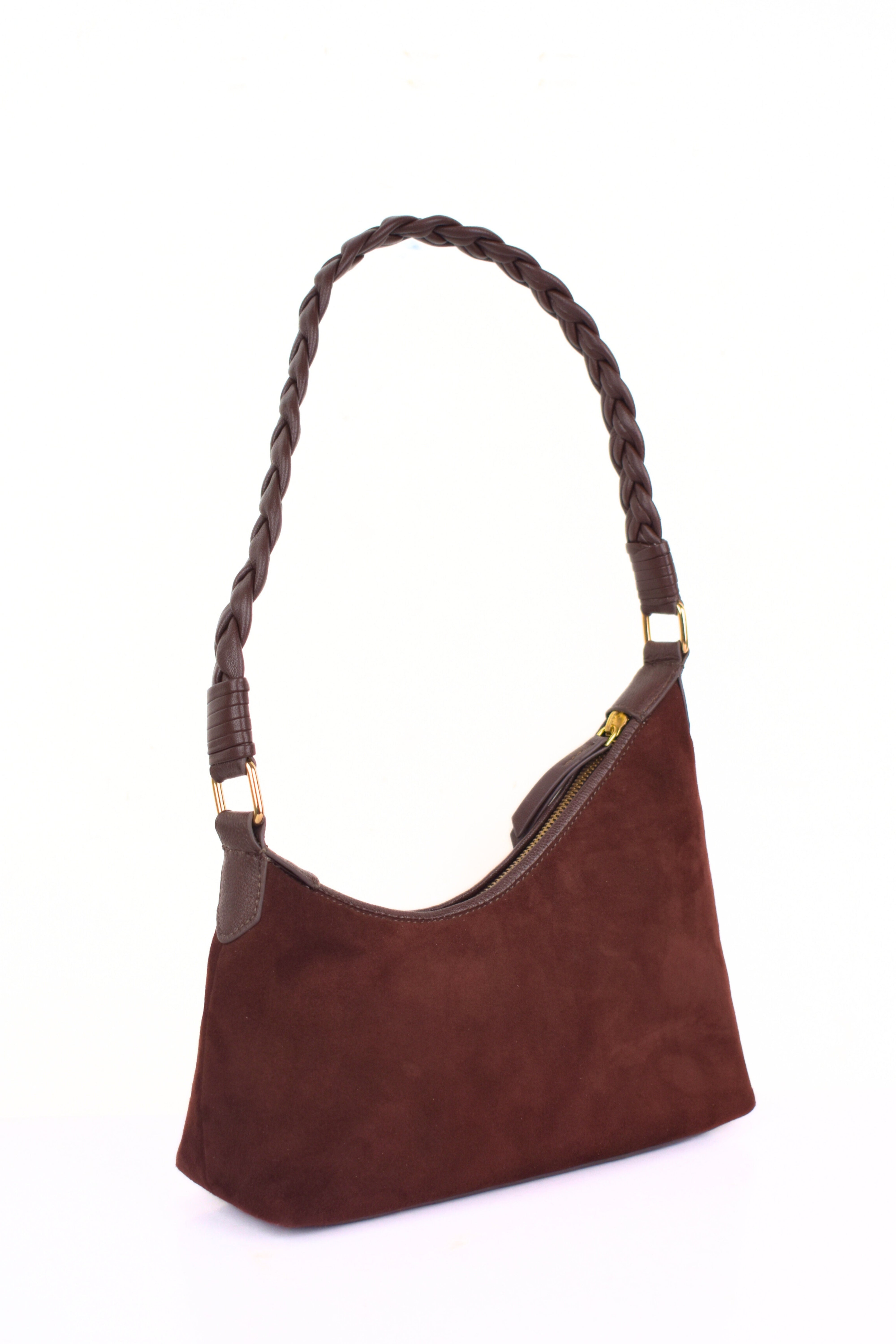 Velour Eclipse Shoulder Bag