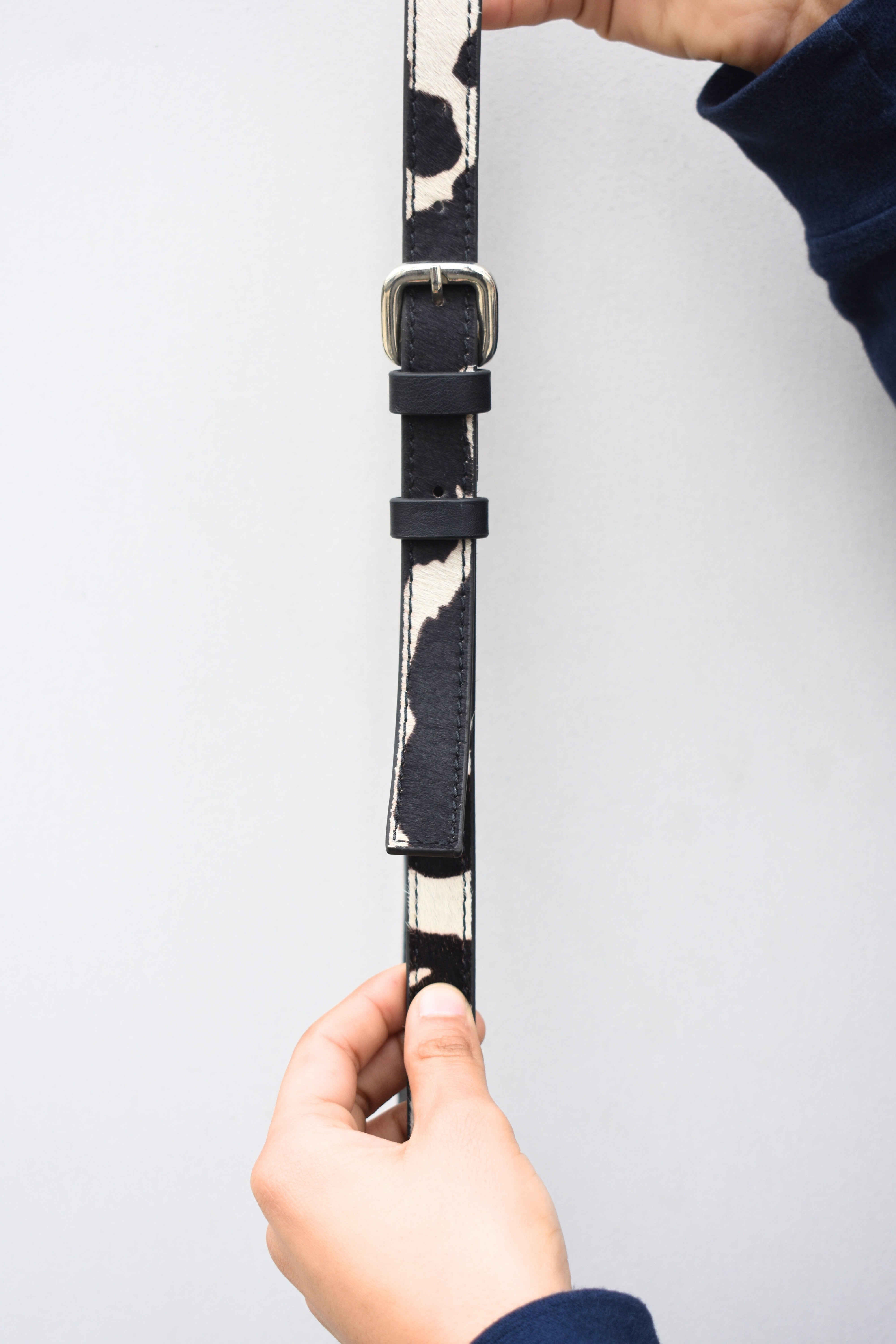 Chic Hair-On Leather Bag