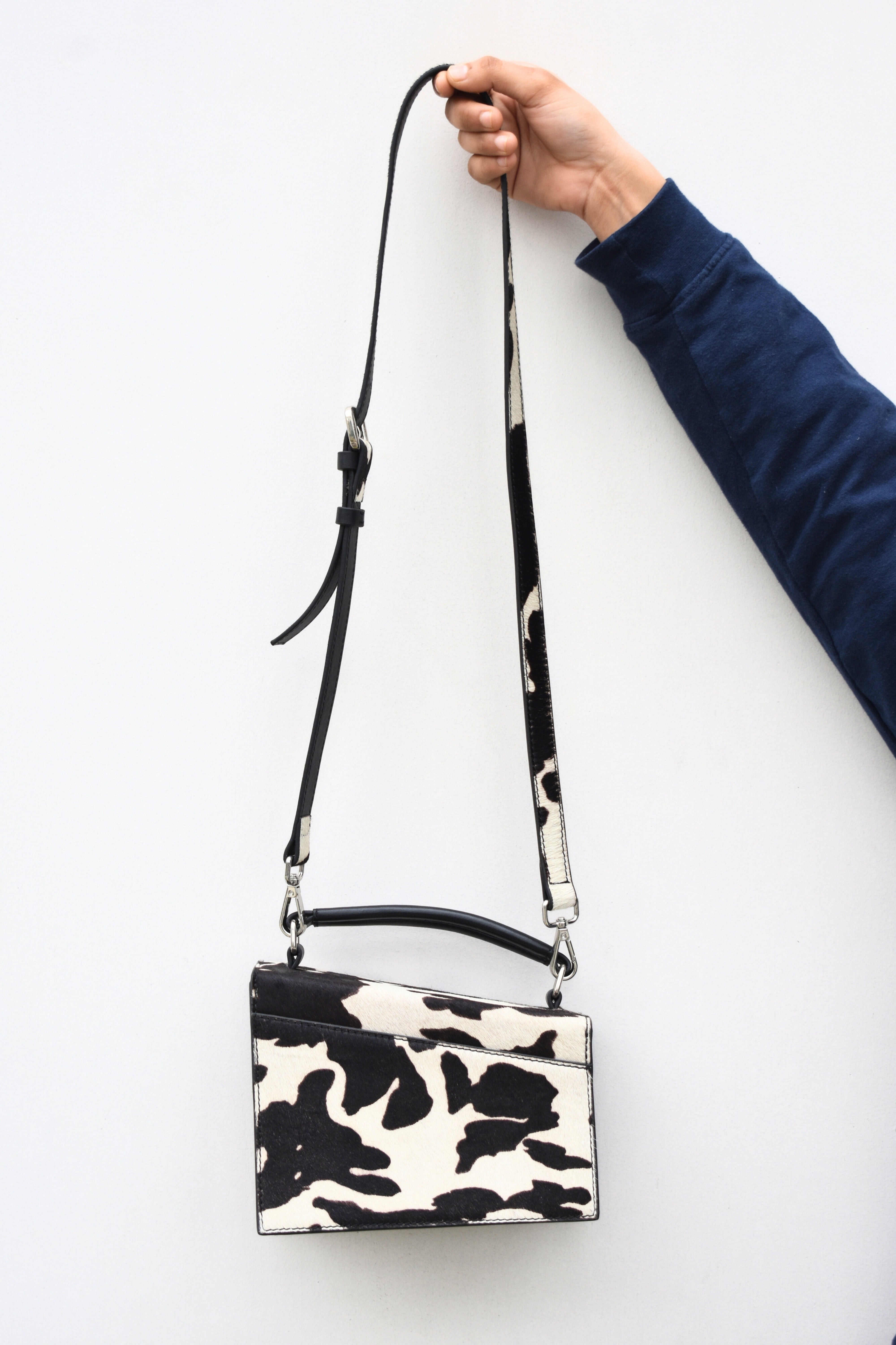 Chic Hair-On Leather Bag