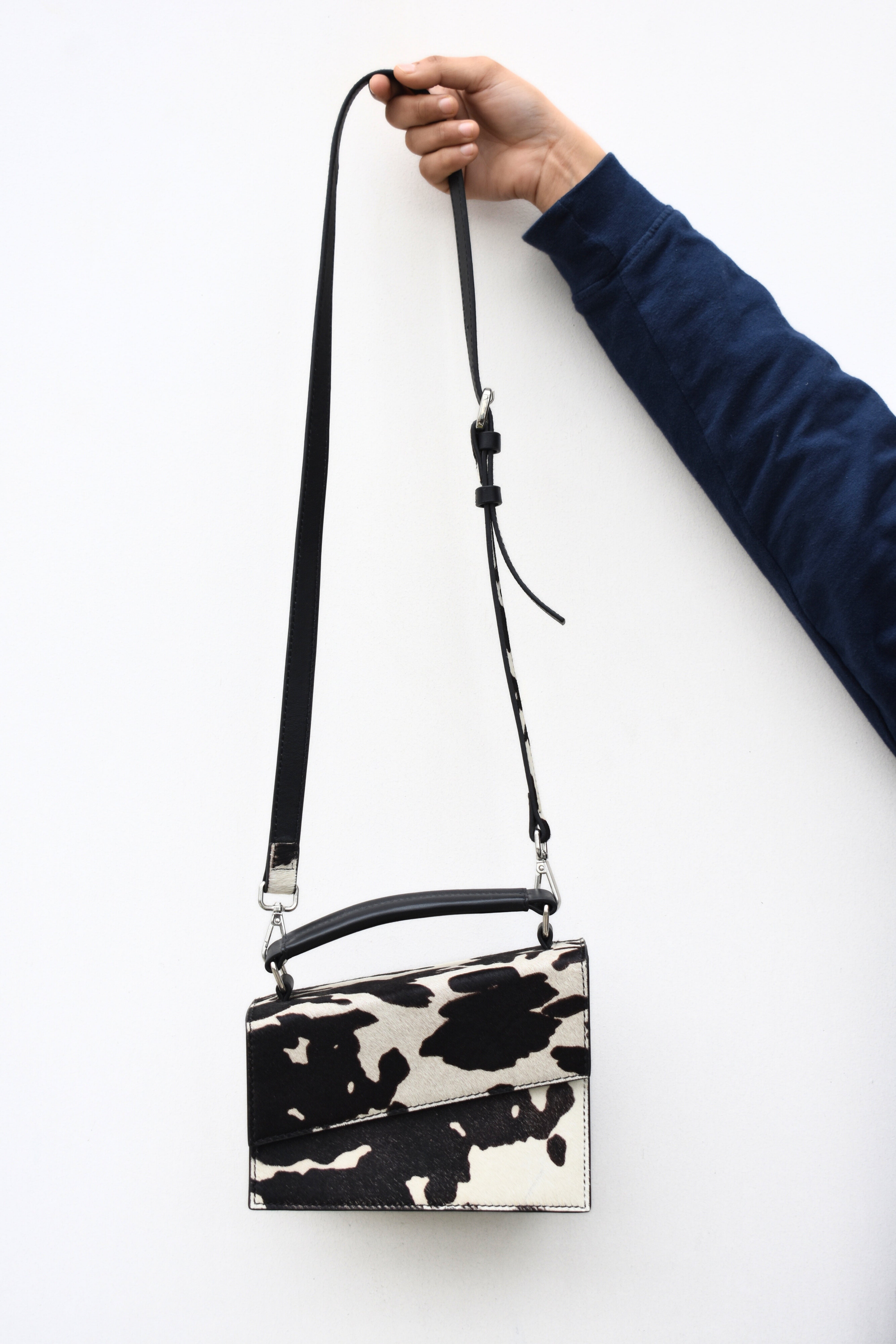 Chic Hair-On Leather Bag