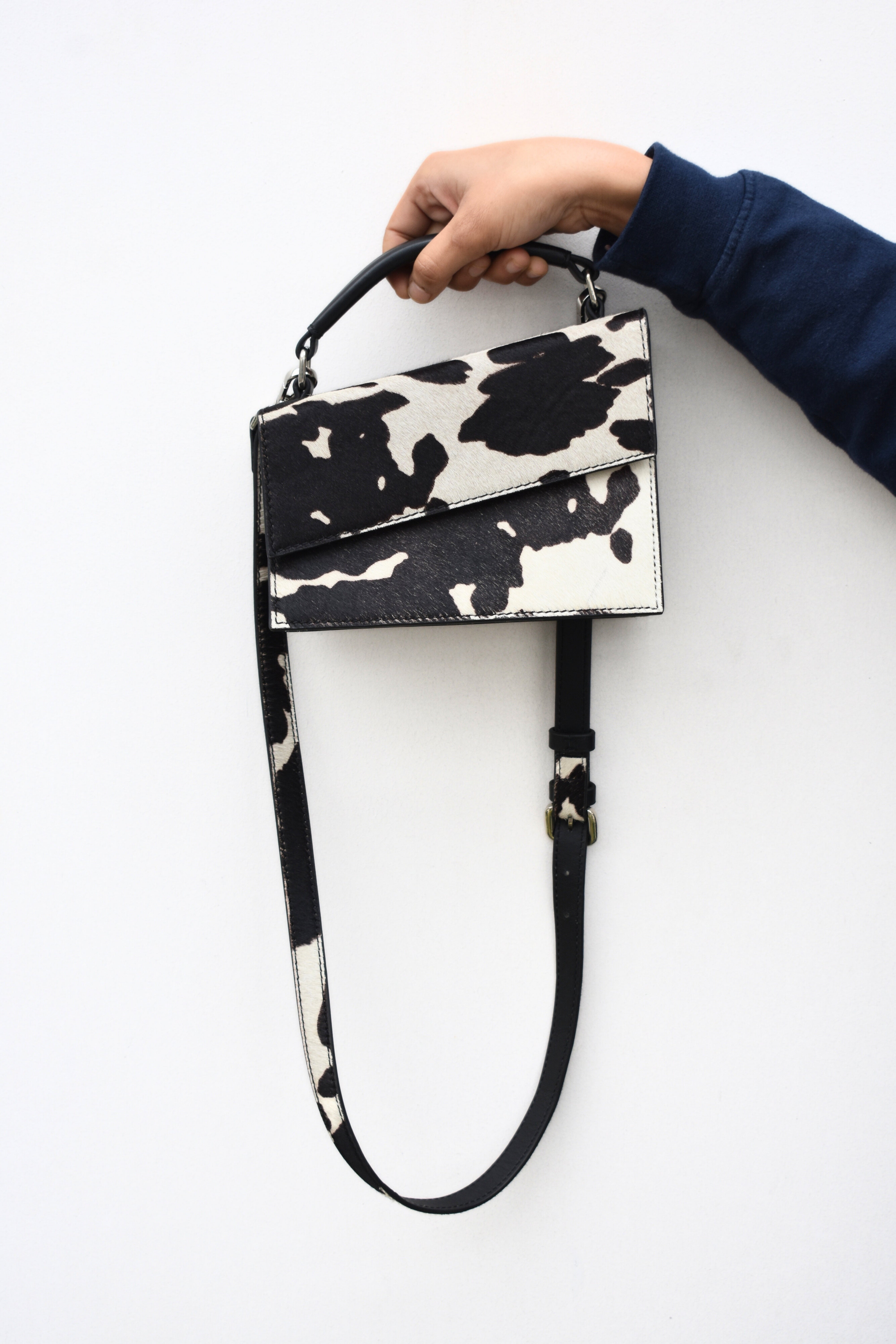 Chic Hair-On Leather Bag