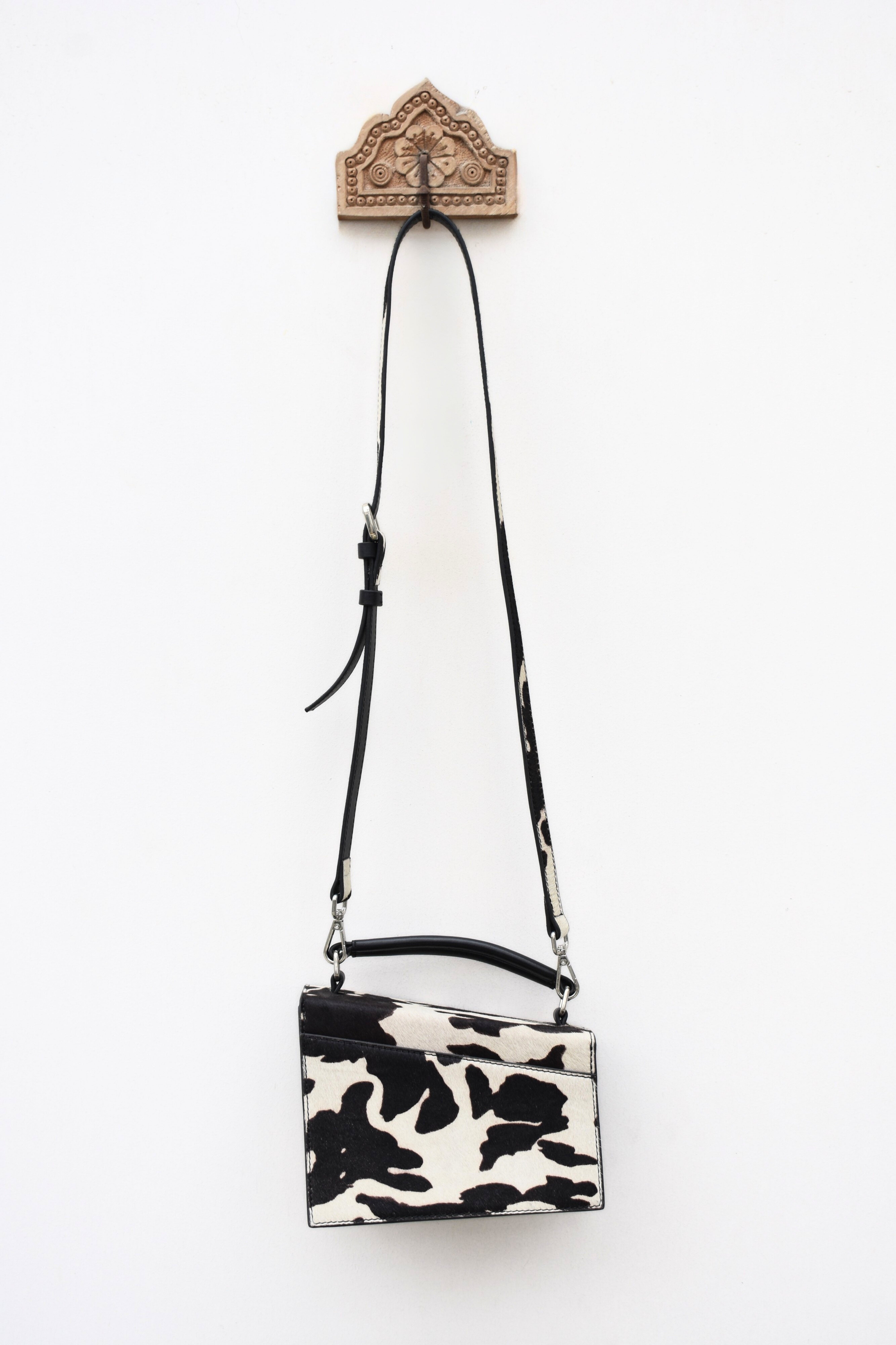 Chic Hair-On Leather Bag