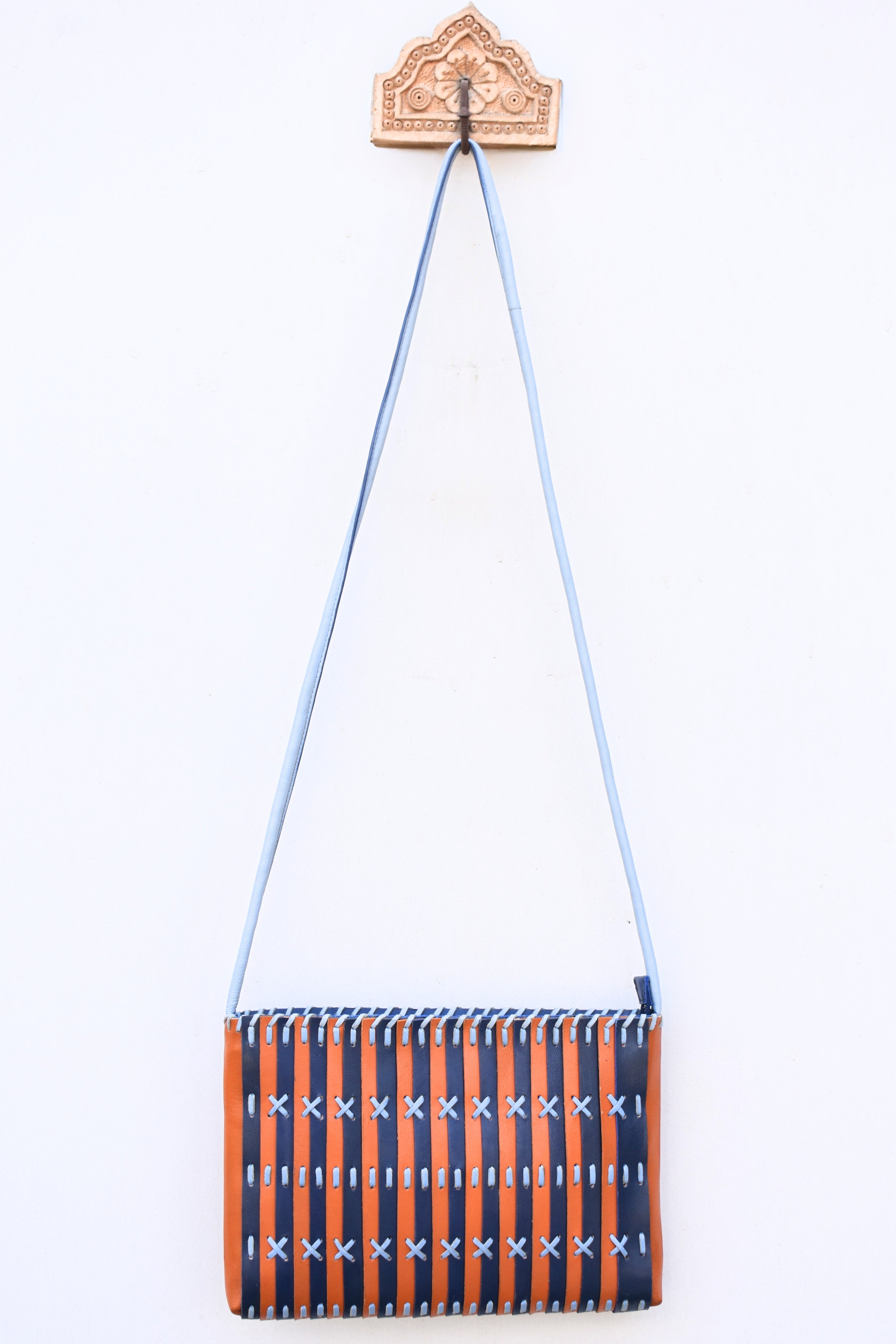 Xylo Weave Leather Bag