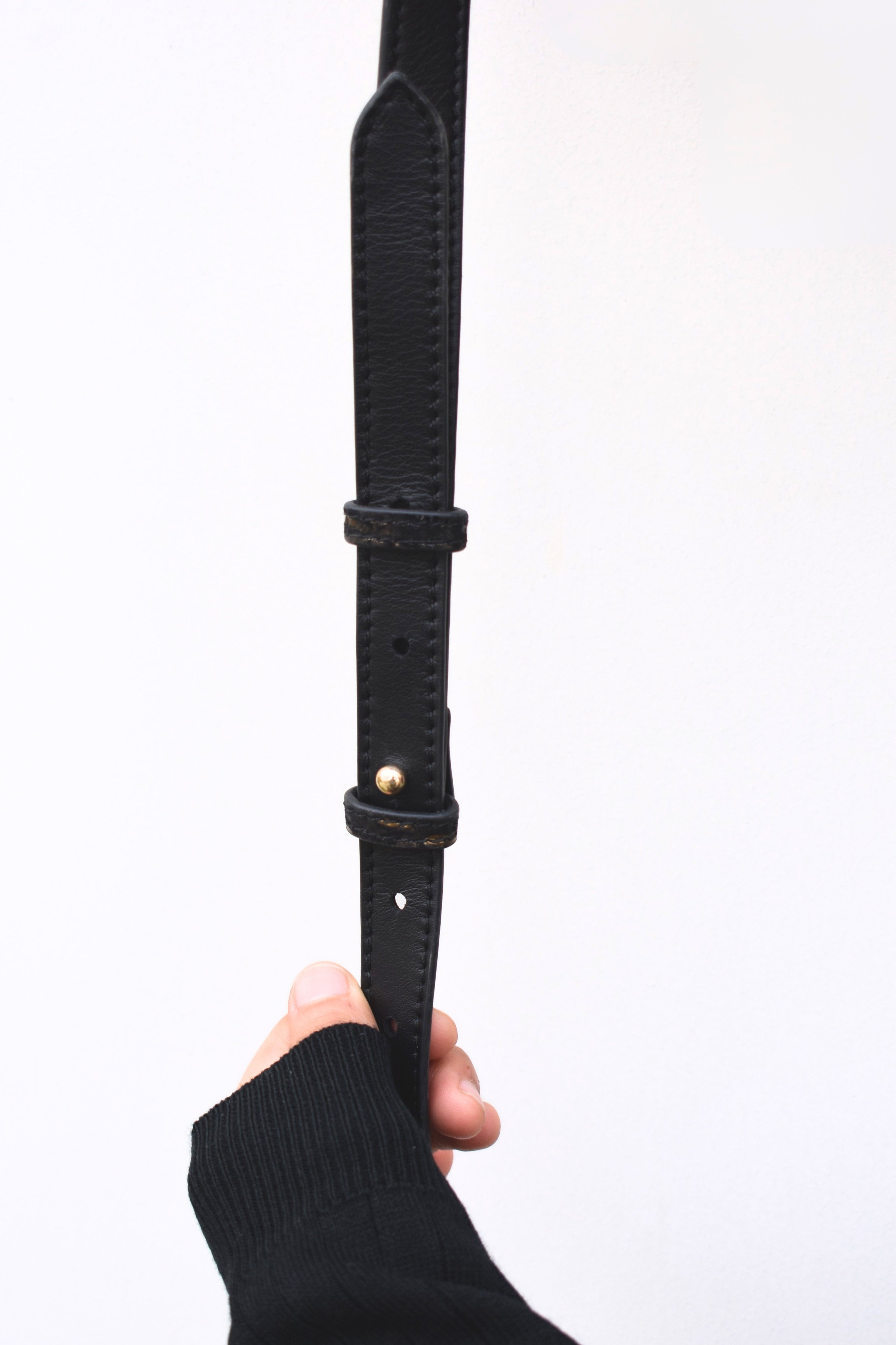 Croc-Embossed Leather Handbag