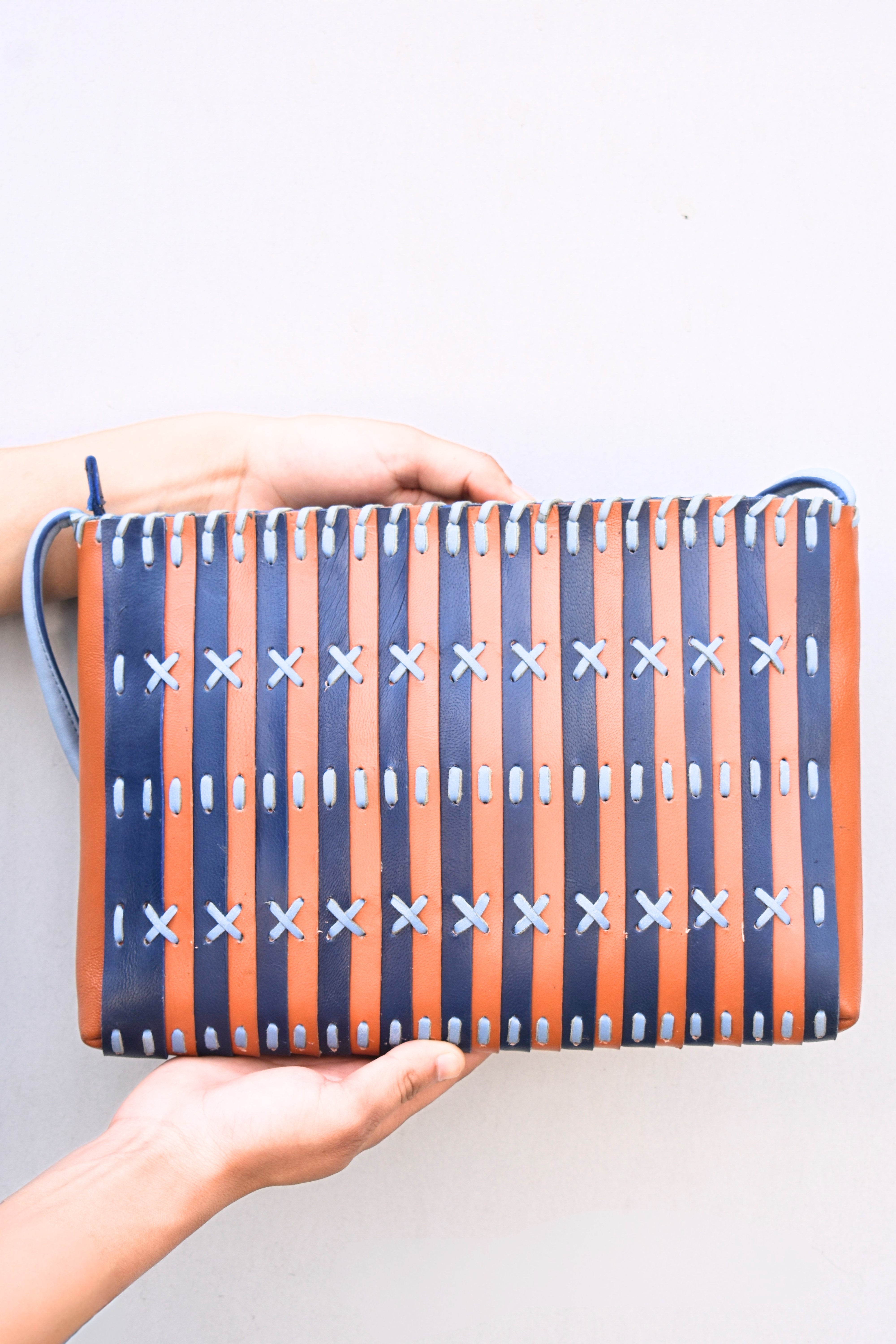 Xylo Weave Leather Bag