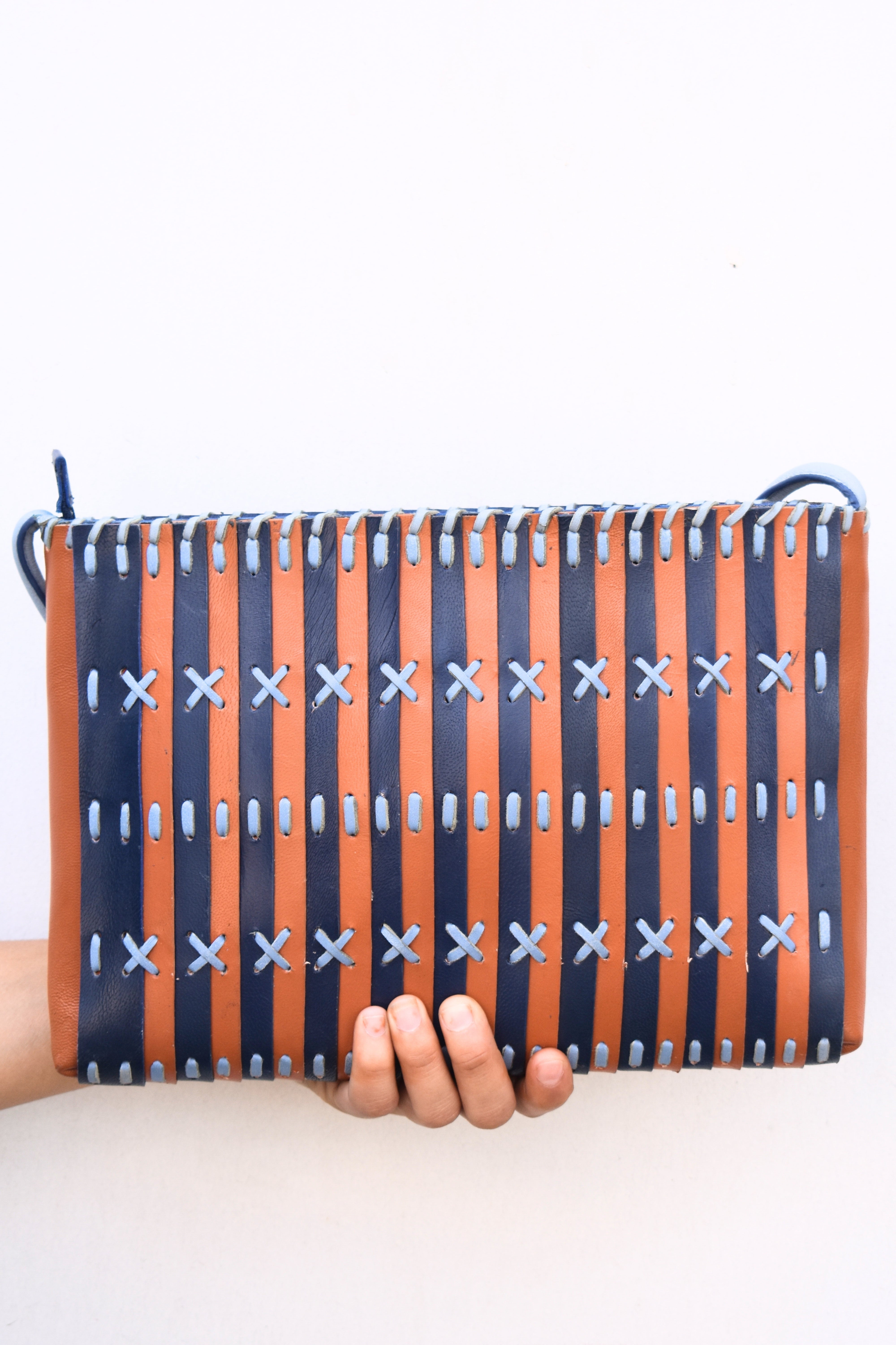 Xylo Weave Leather Bag