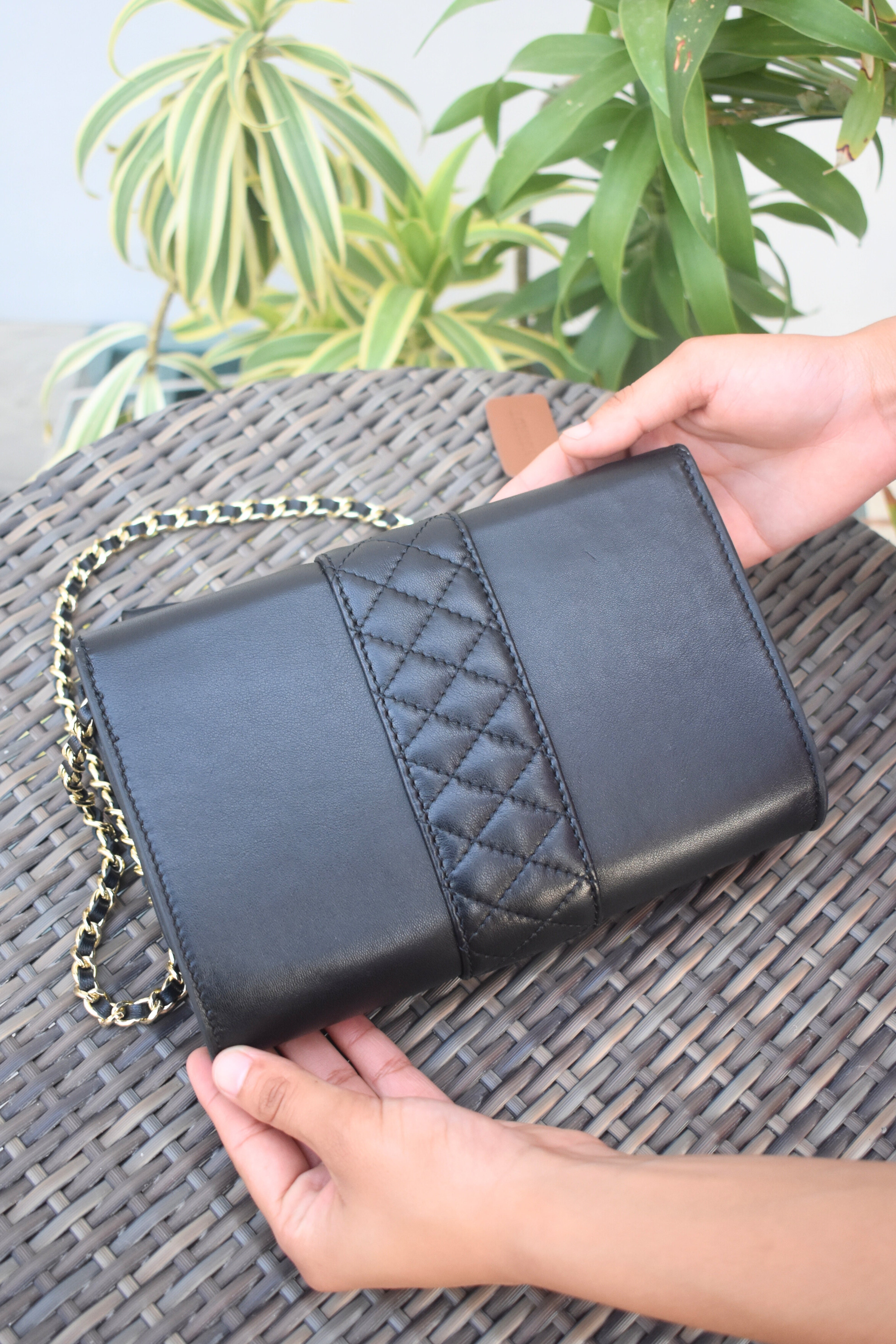 Petal Bow Leather Bag