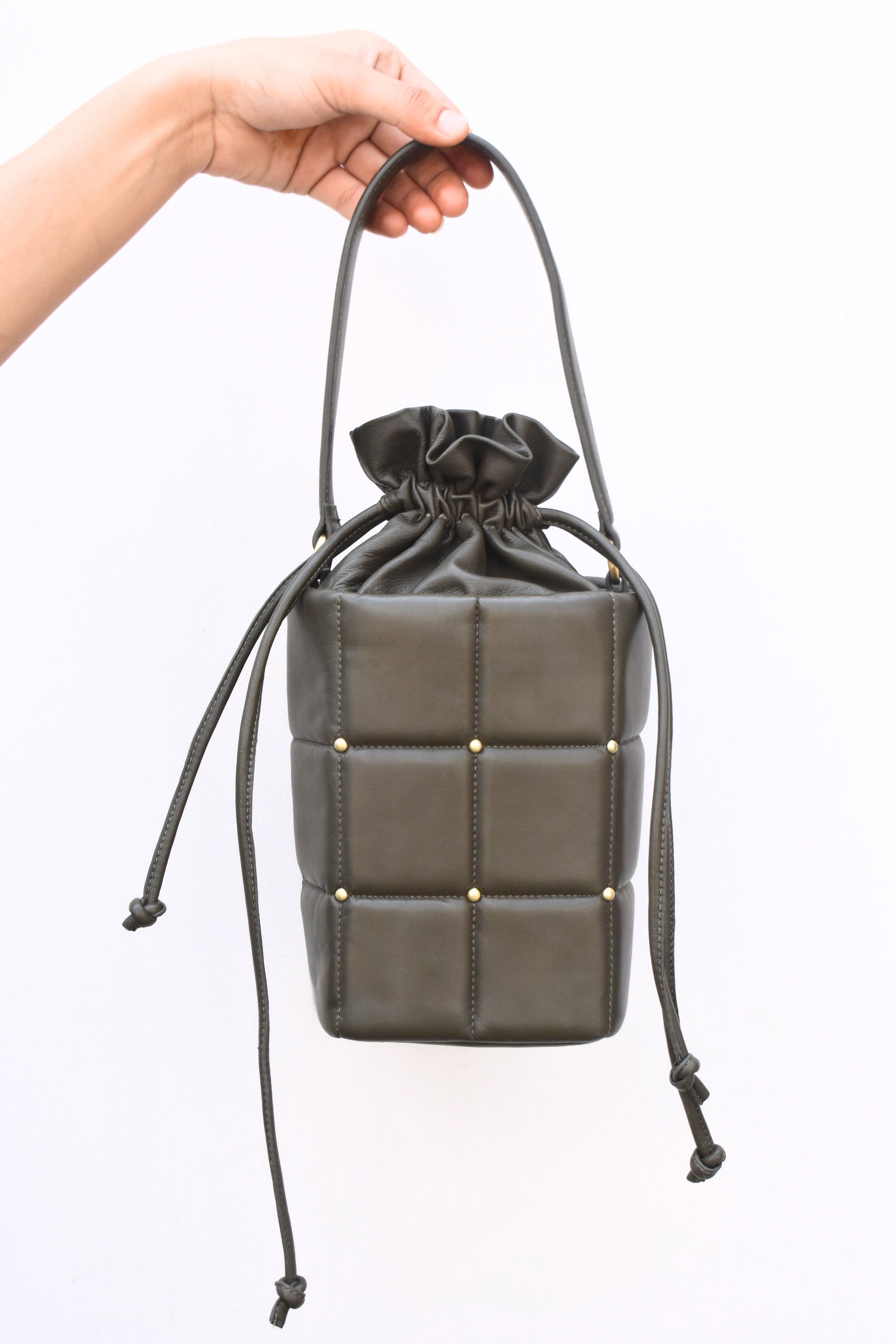 Gilded Quiltt Drawstring Bag