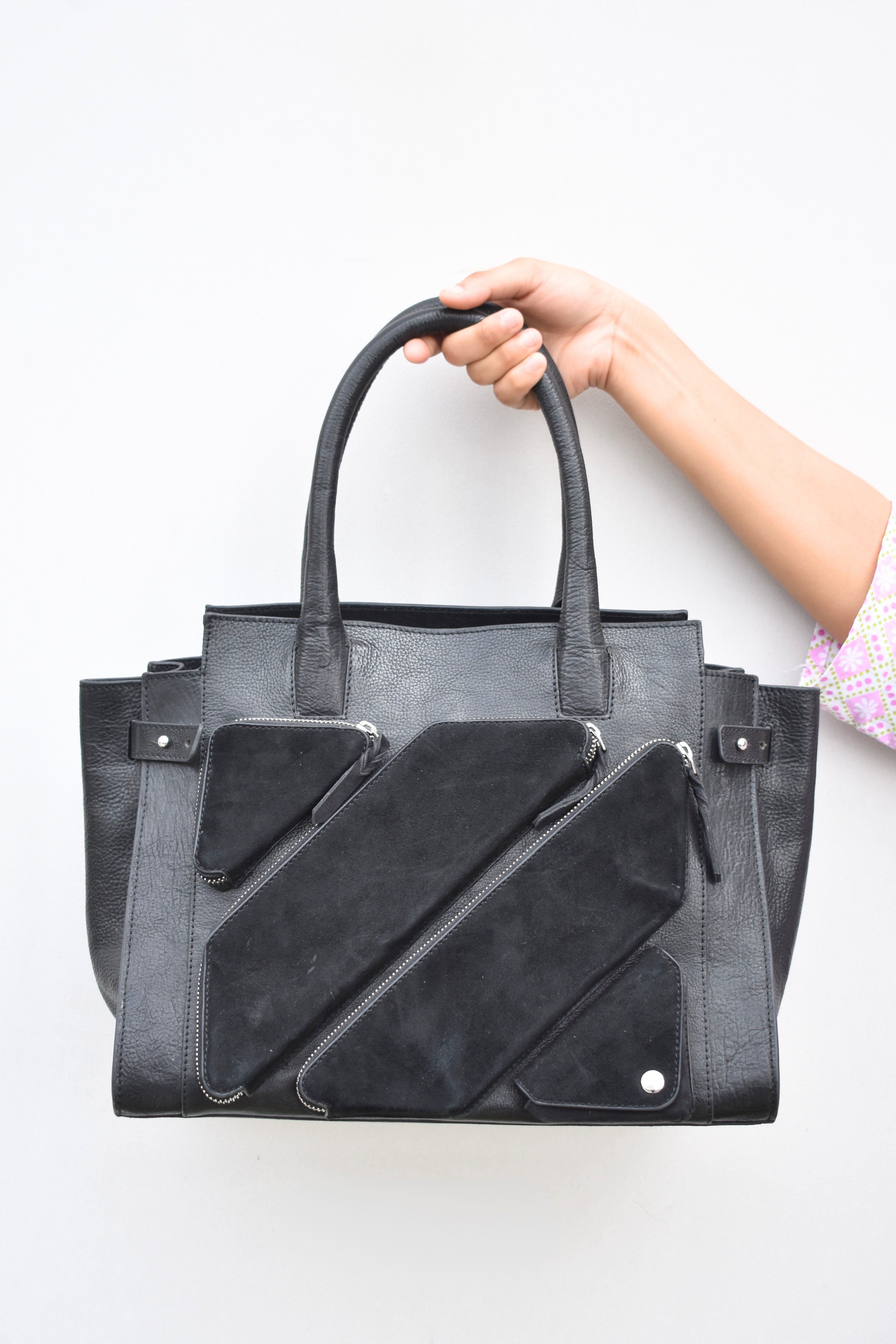 Noir Stride Tote Bag