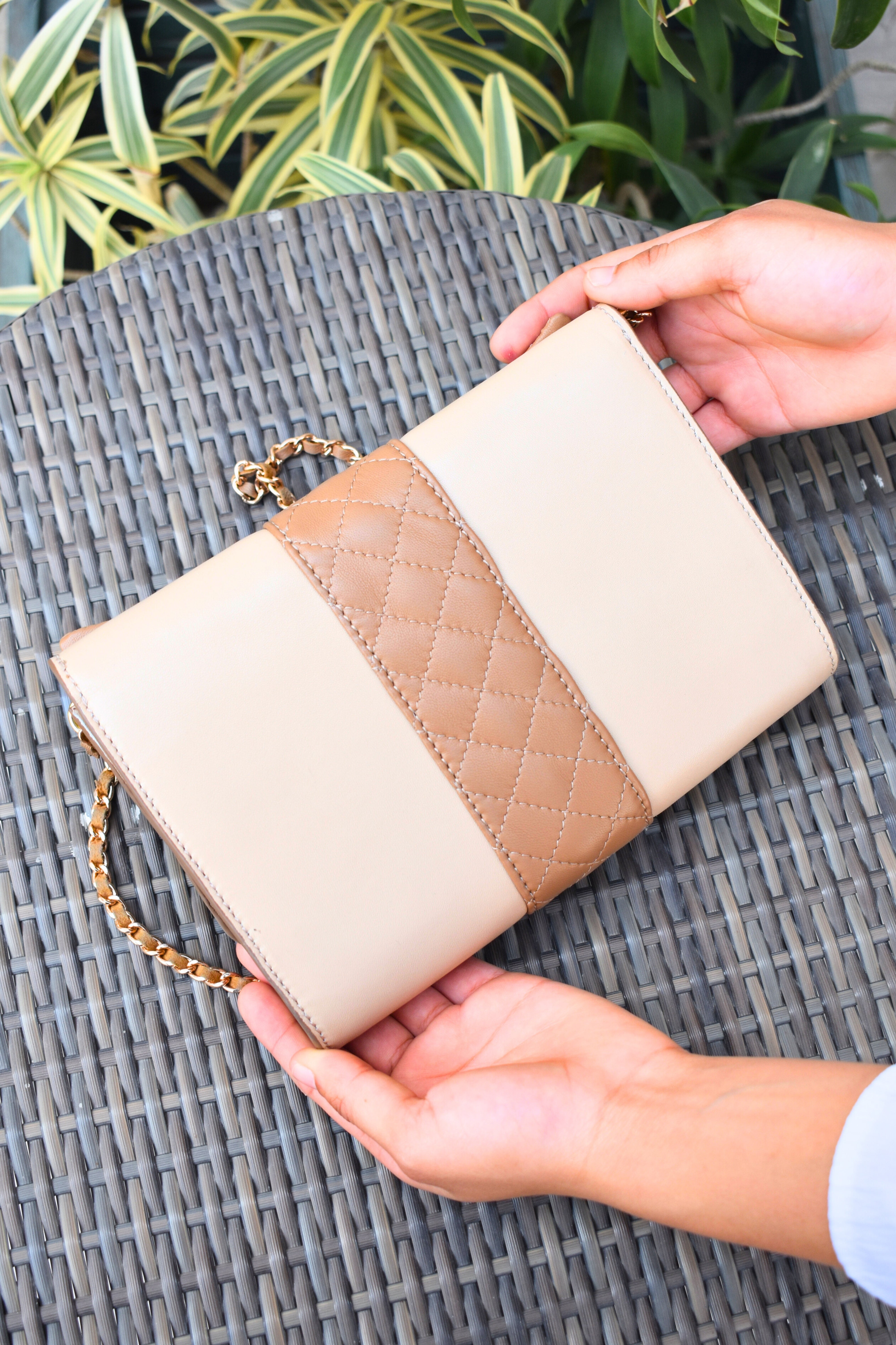 Petal Bow Leather Bag