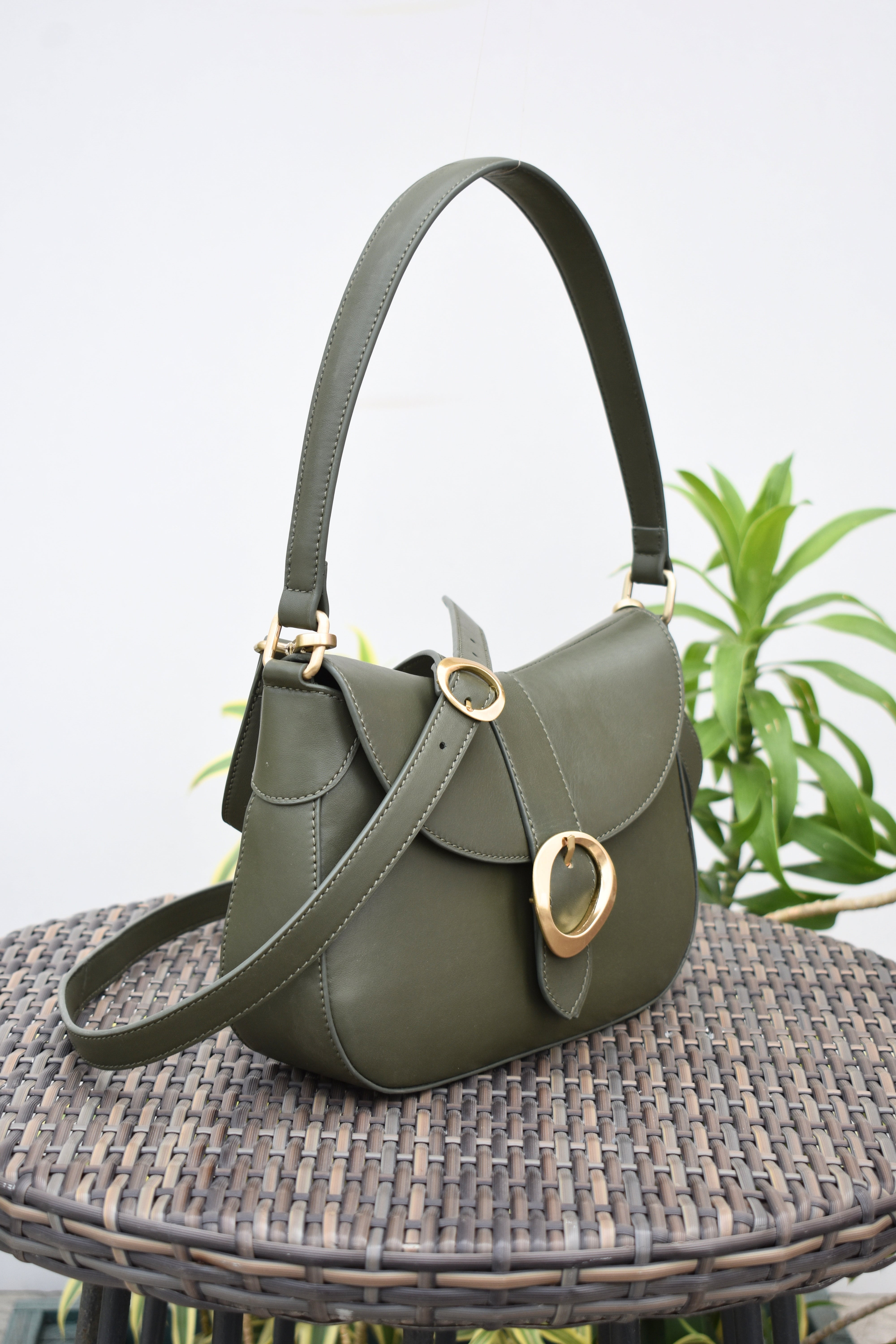 Olive Ring Shoulder Bag