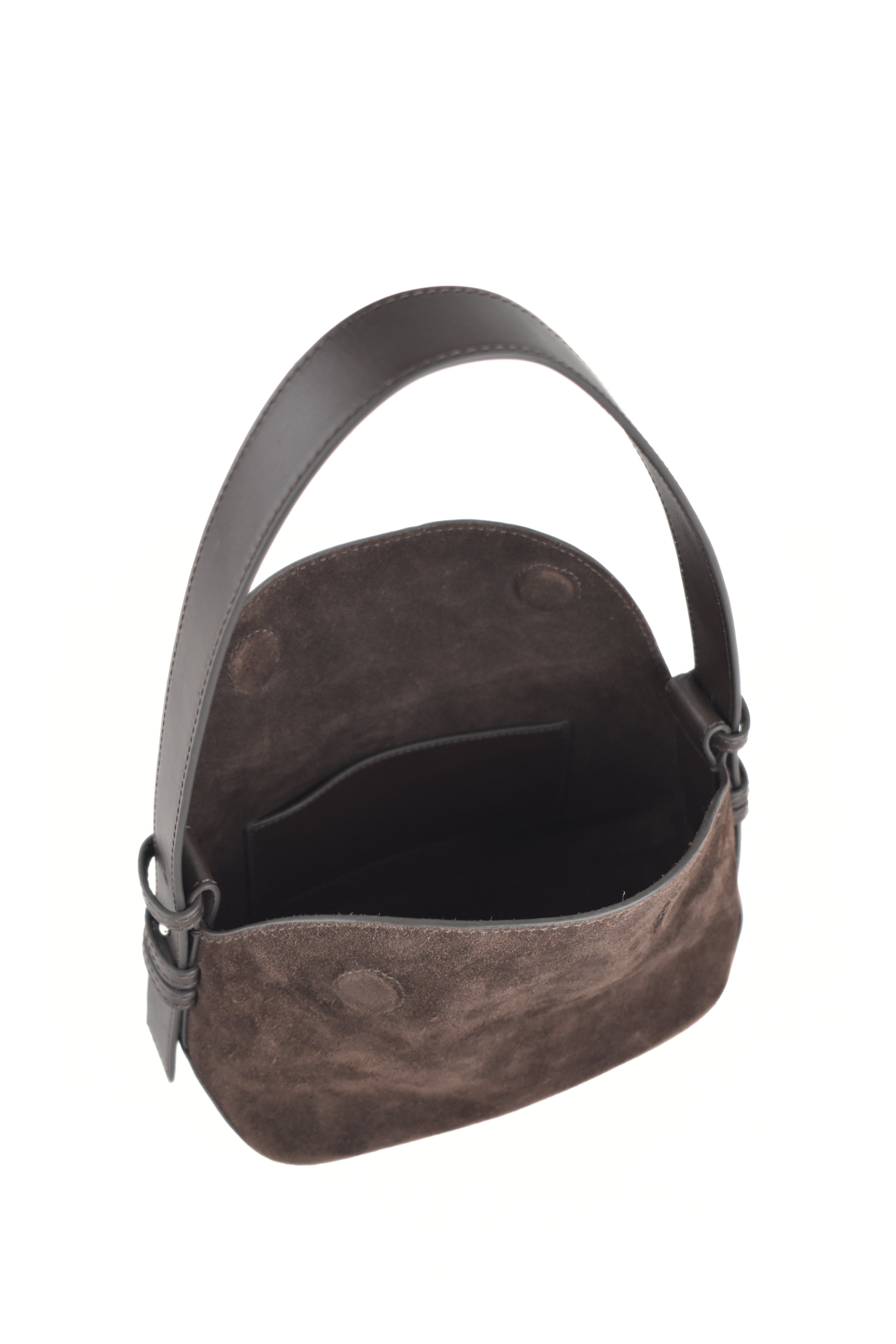 Noir Dune Suede Shoulder Bag