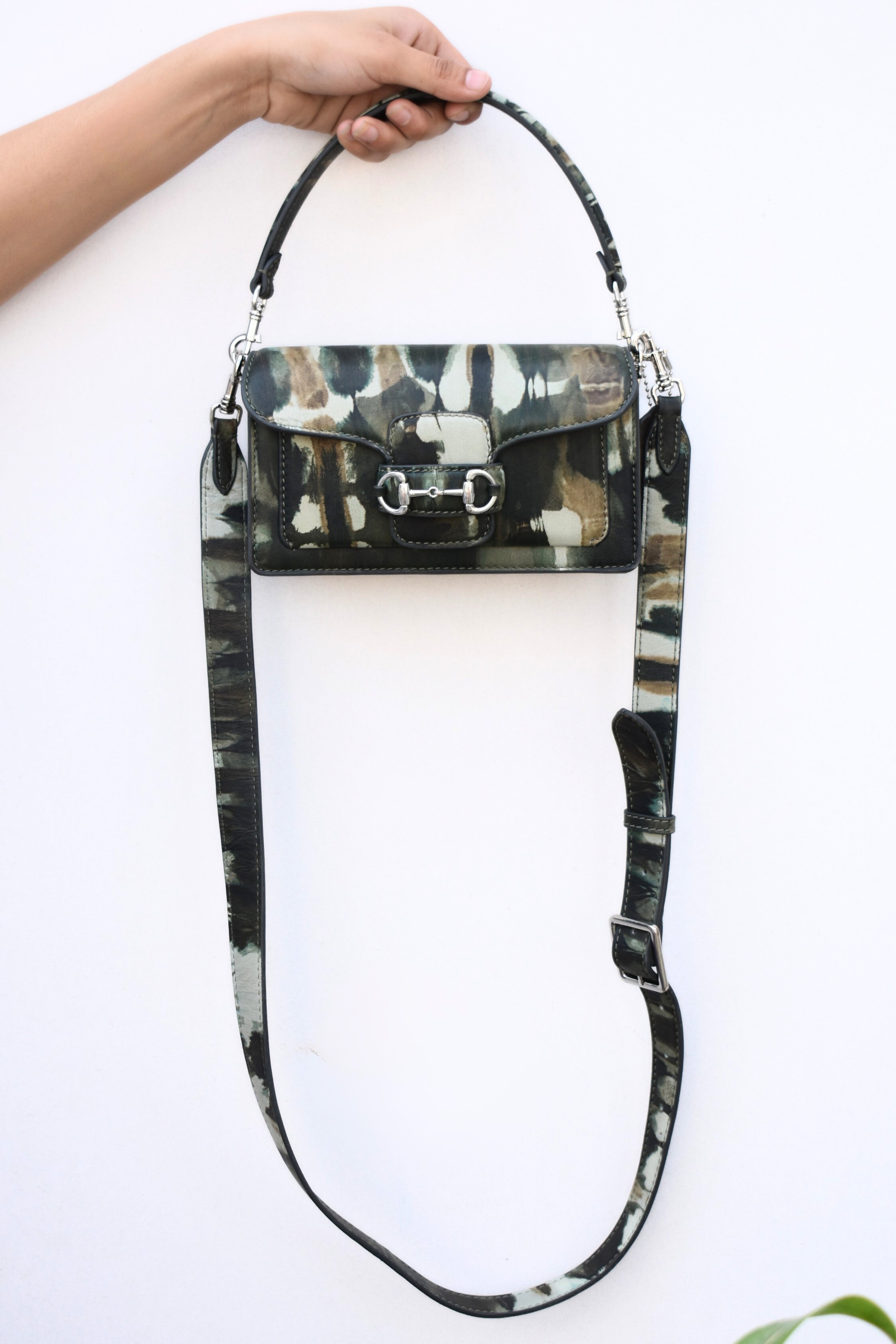 Jungle Noir Leather Bag