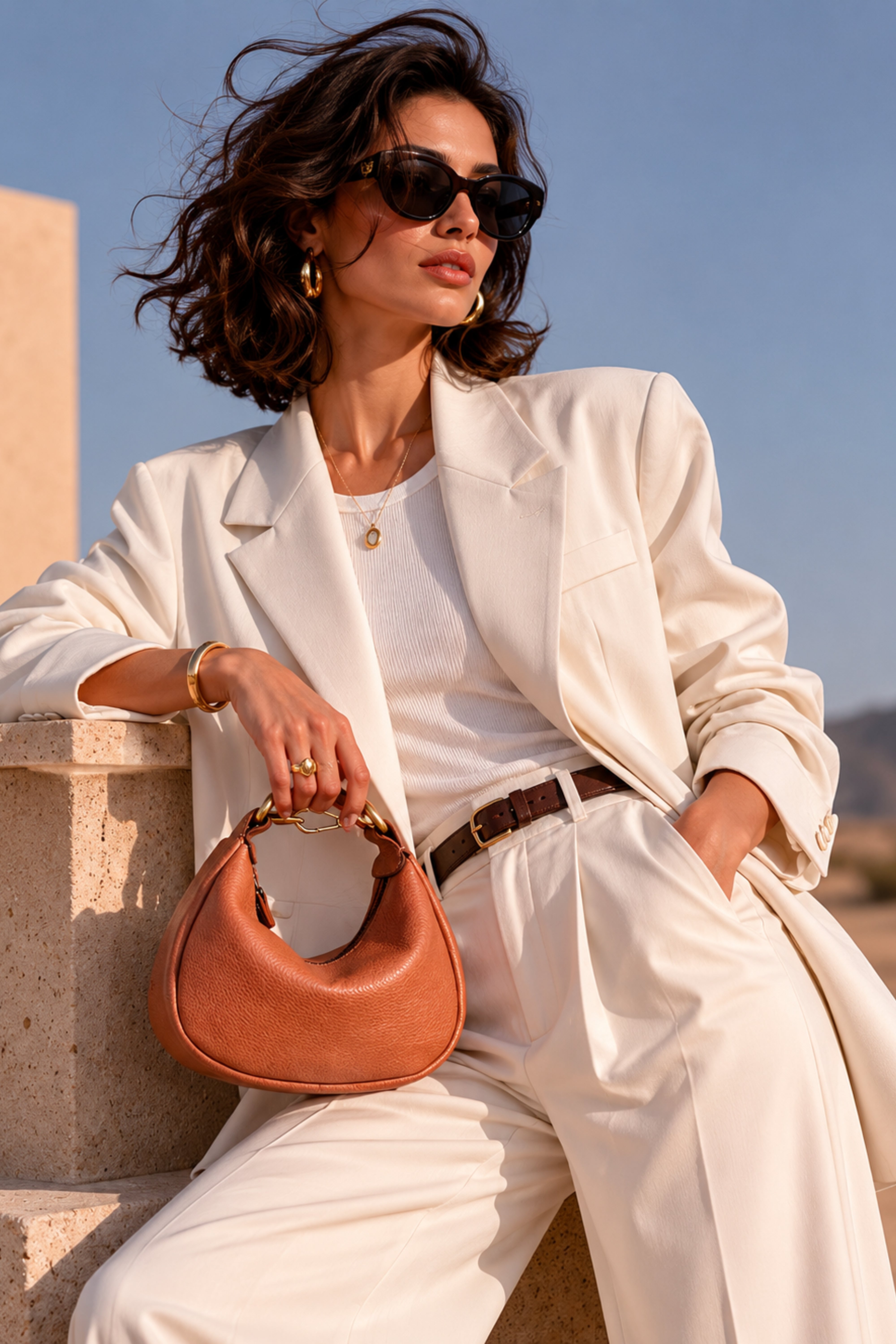 Luna Curve Shoulder Bag