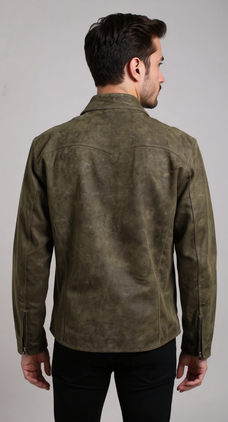 Verdant Luxe Suede Jacket
