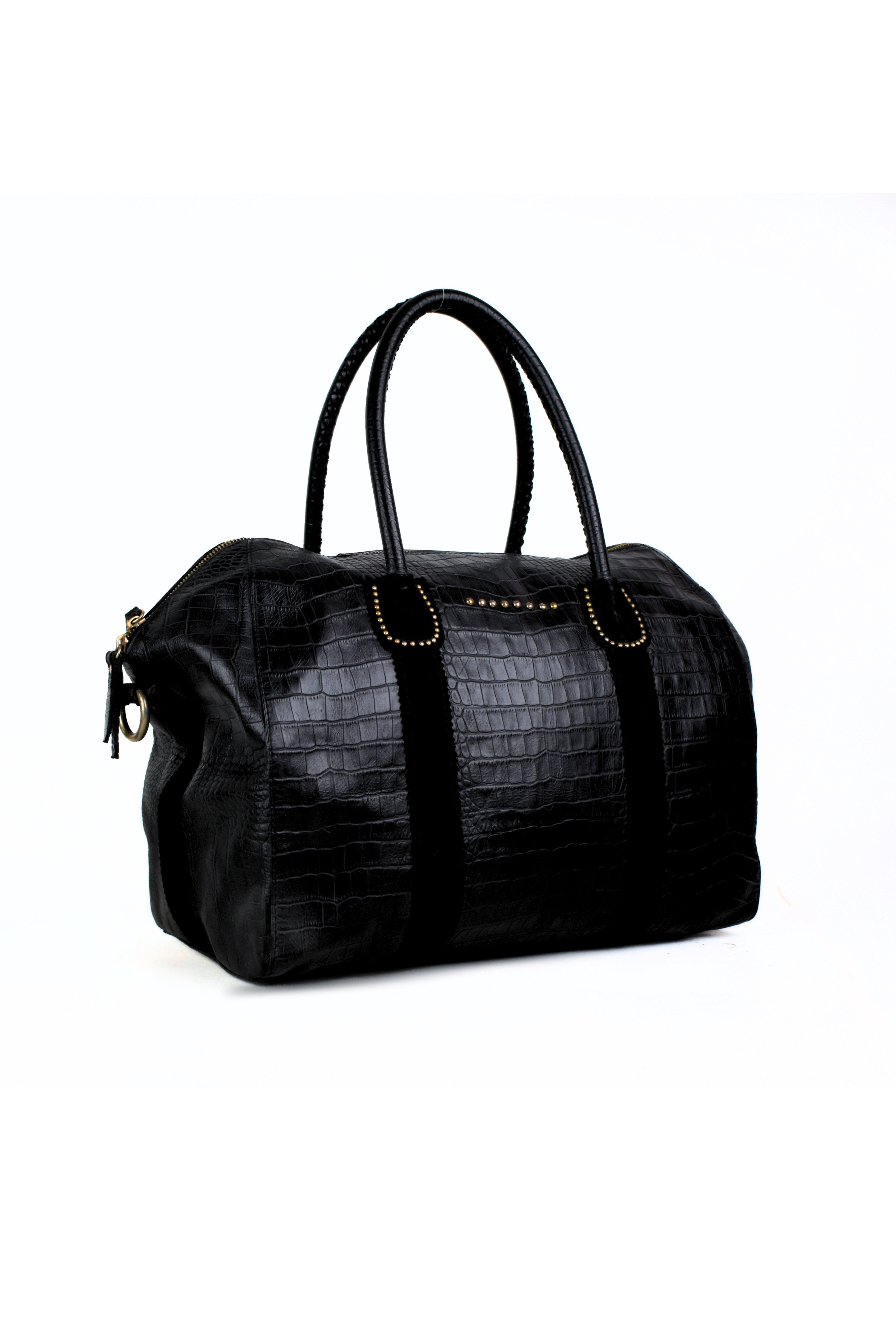 Unisex Croco Duffel Bag
